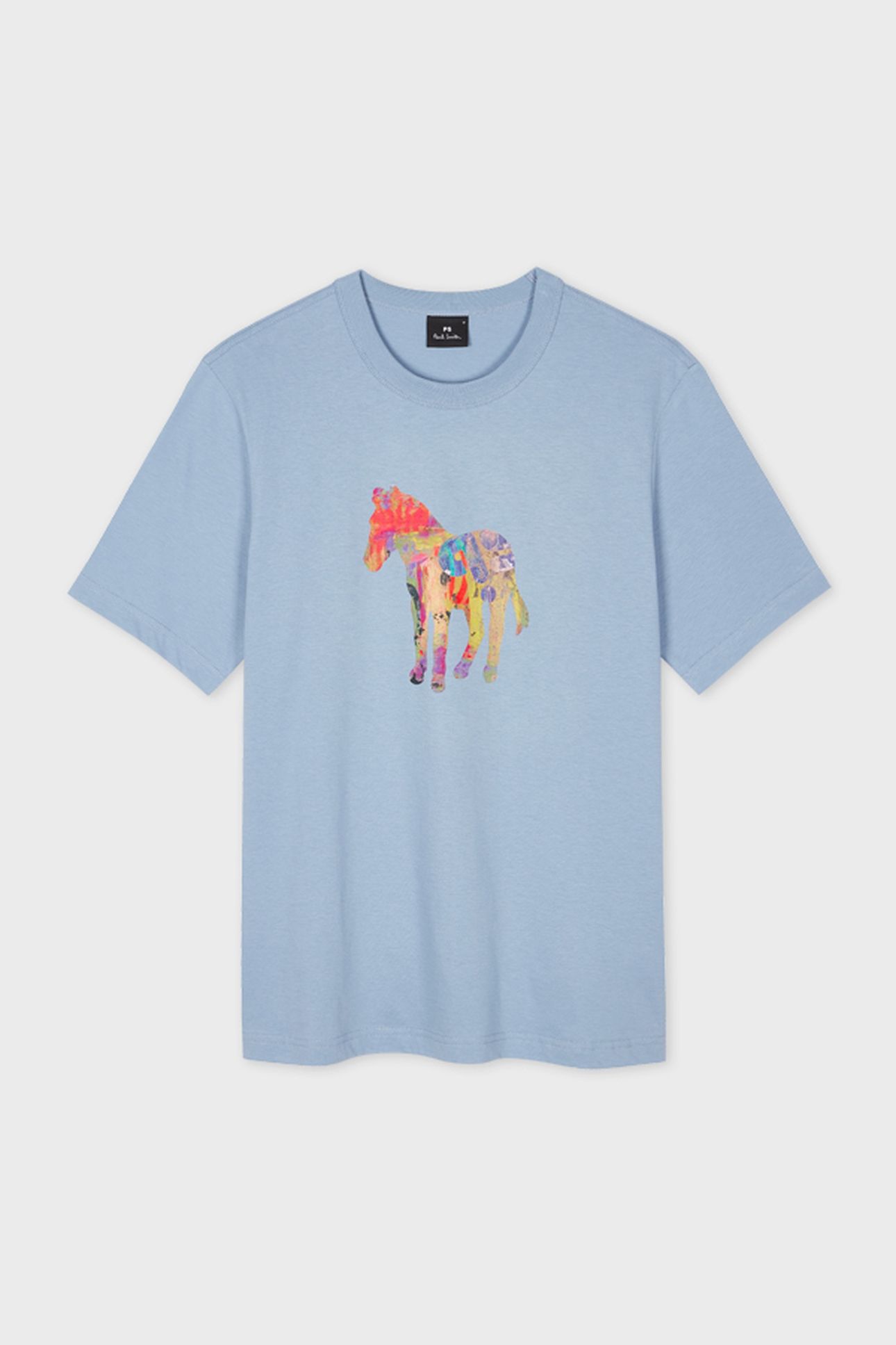 MENS REG FIT SS T SHIRT ZEBRA CRAFT LIGHT BLUE 5