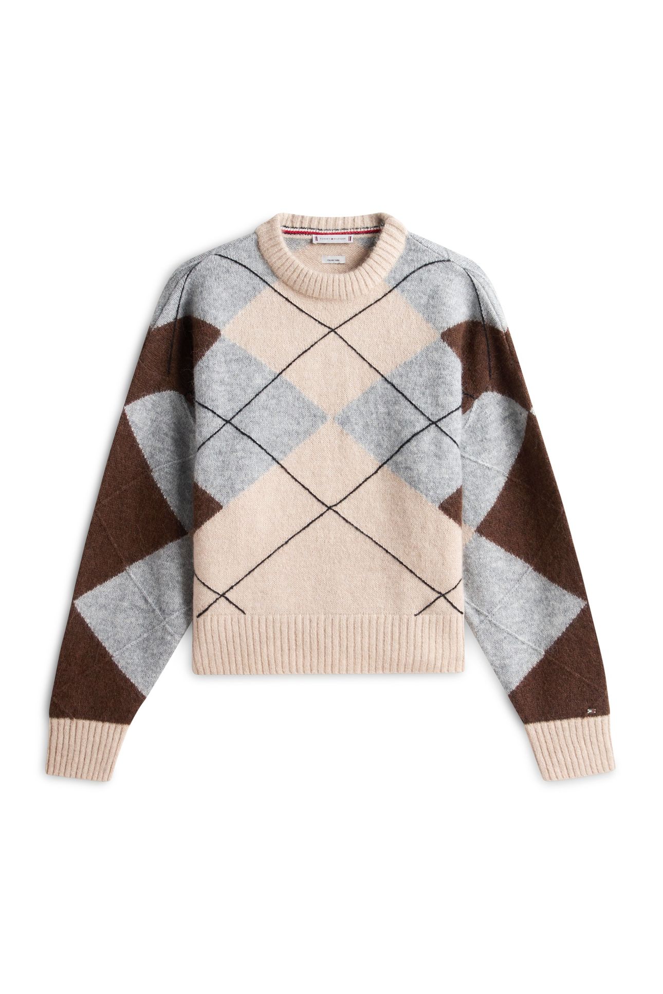 ALPACA BLEND ARGYLE ARGYLE LEGACY BROWN/MID GREY HEATHER 1