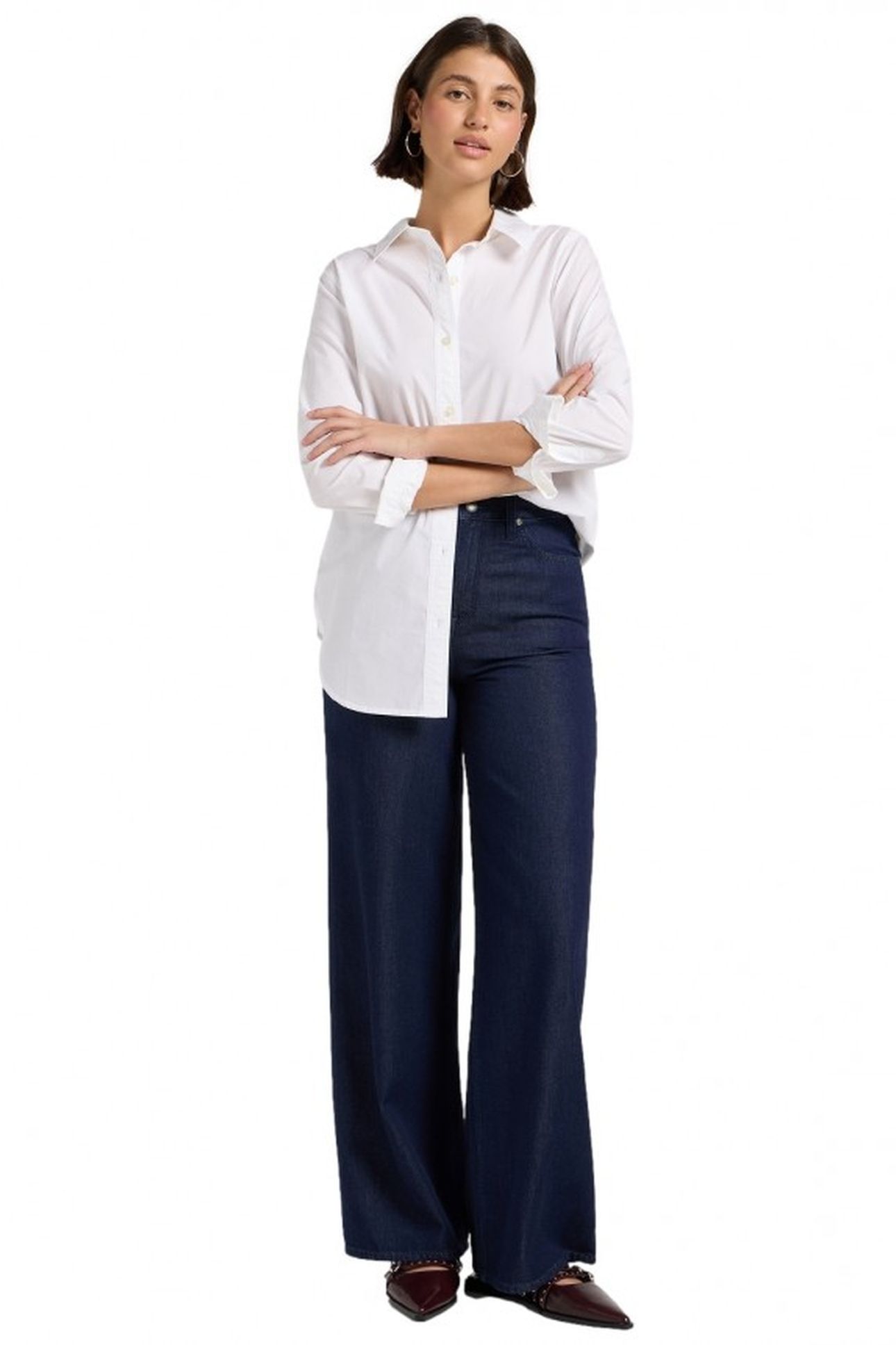 STELLA - REGAL BLUE - HIGH WAIST WIDE LEG DARK BLUE 2