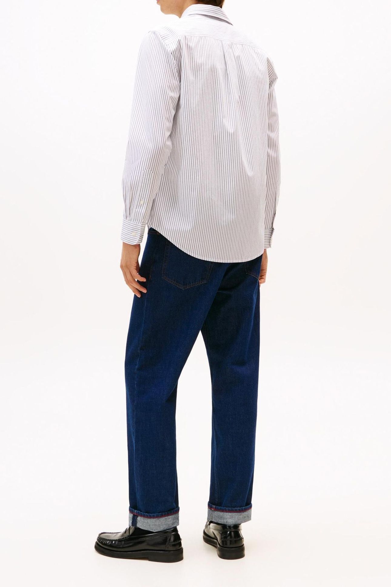 CORE HAIRLINE POPLIN WHITE/STRIPE 3