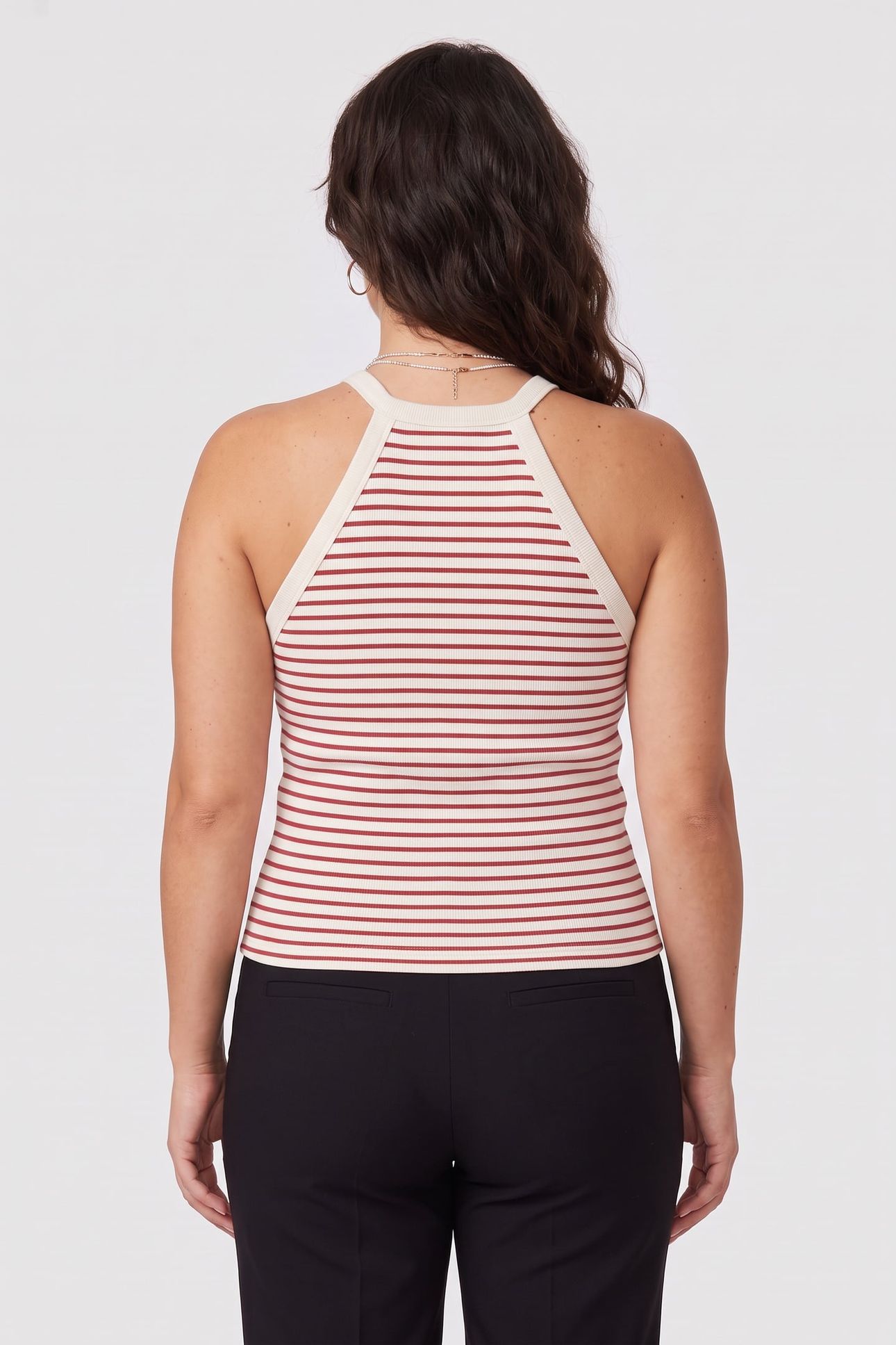 SLEEVELESS TEE ECRU 2