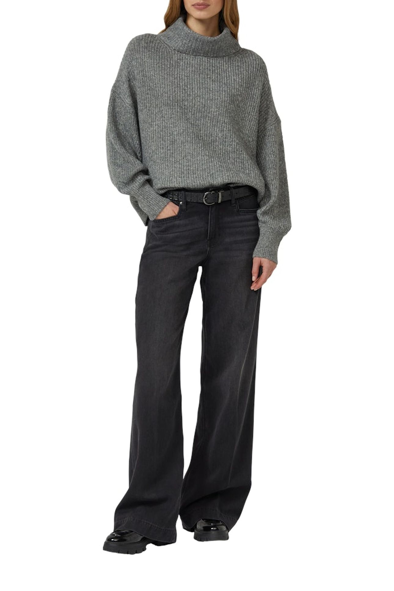 S.OLIVER PULLOVER GREY/BLACK 2