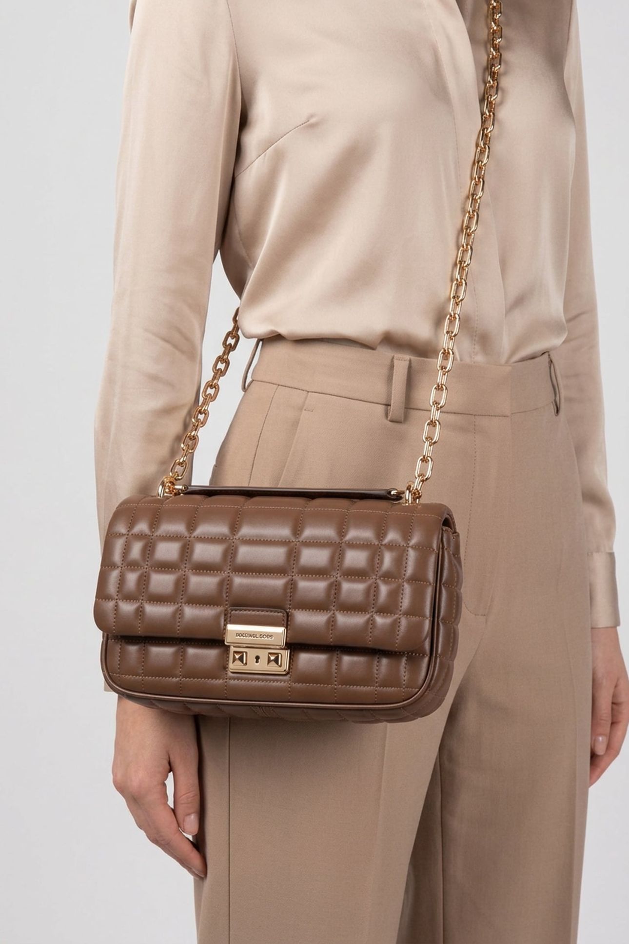 LARGE CONVERTIBLE CHAIN SHOULDER CARAMEL 3
