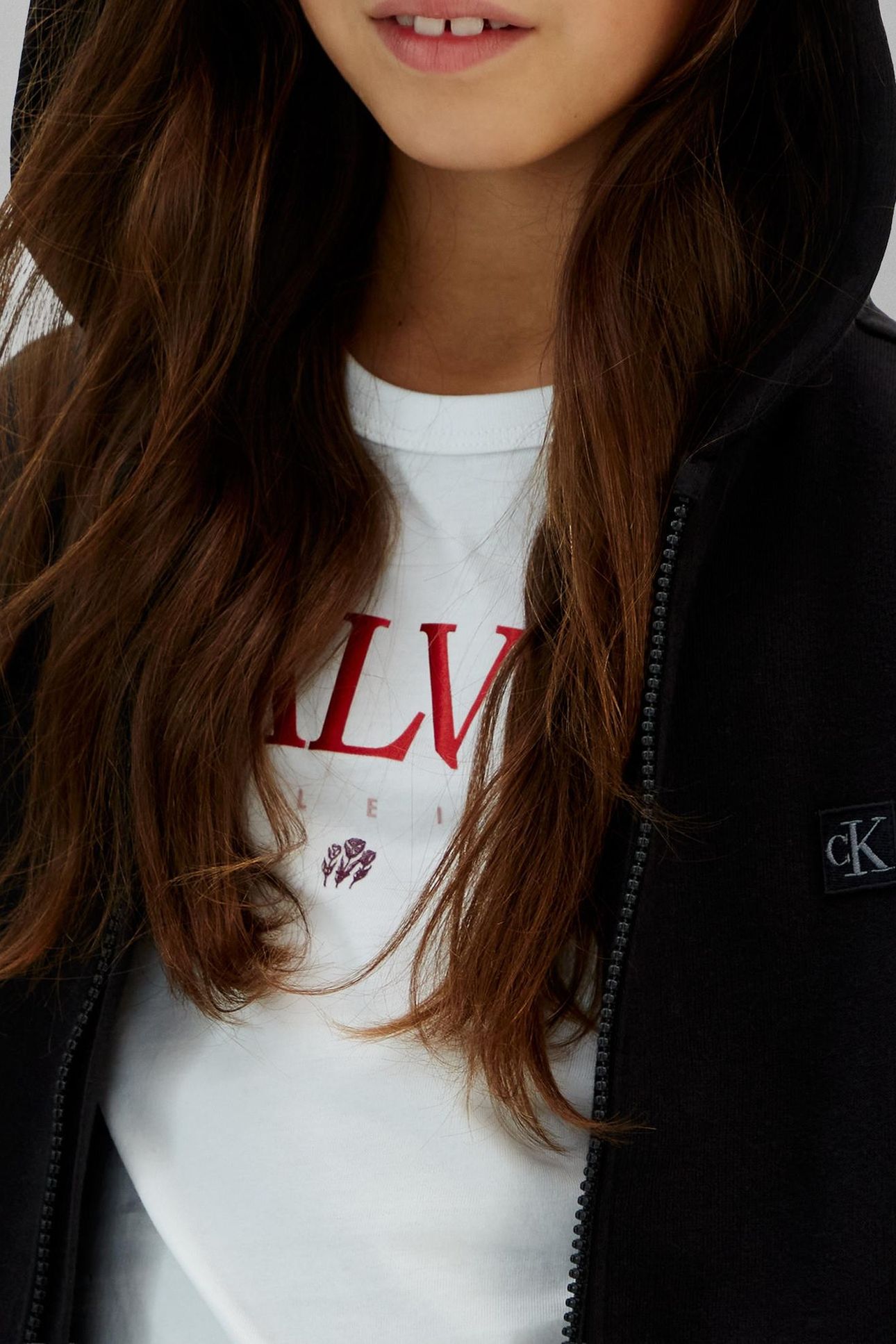 UNISEX MINI BADGE ZIP-THROUGH BLACK 6