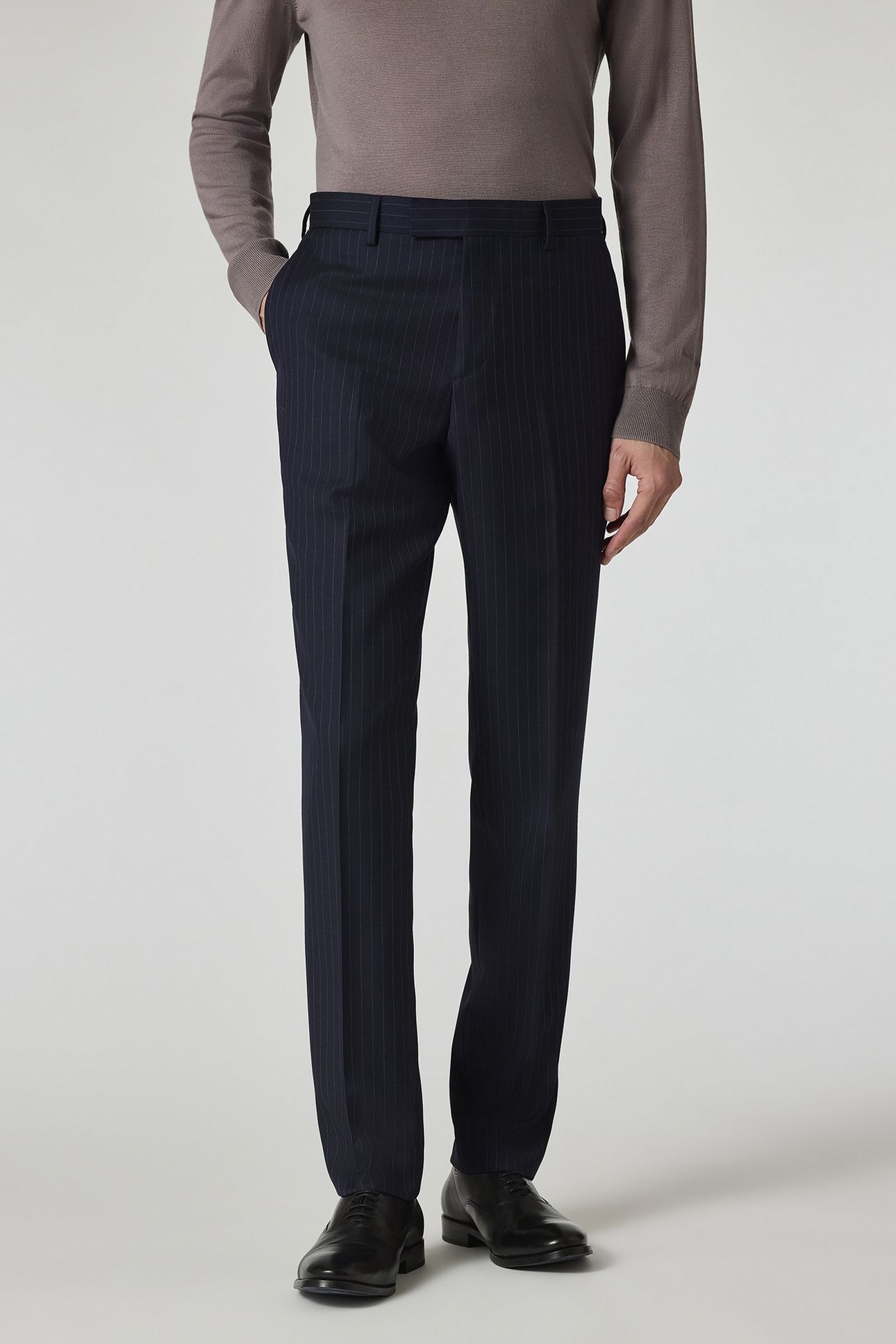 MENS TAILORED FIT 2 BUTTON SUIT INKY BLUE 2
