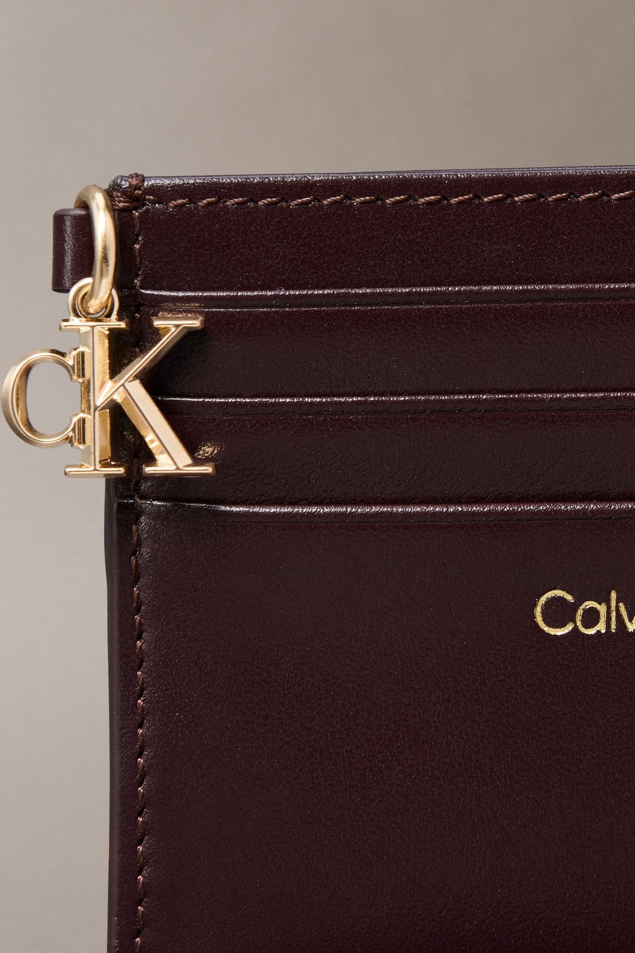 CK ZIP CARDCASE 6CC FUDGE 3
