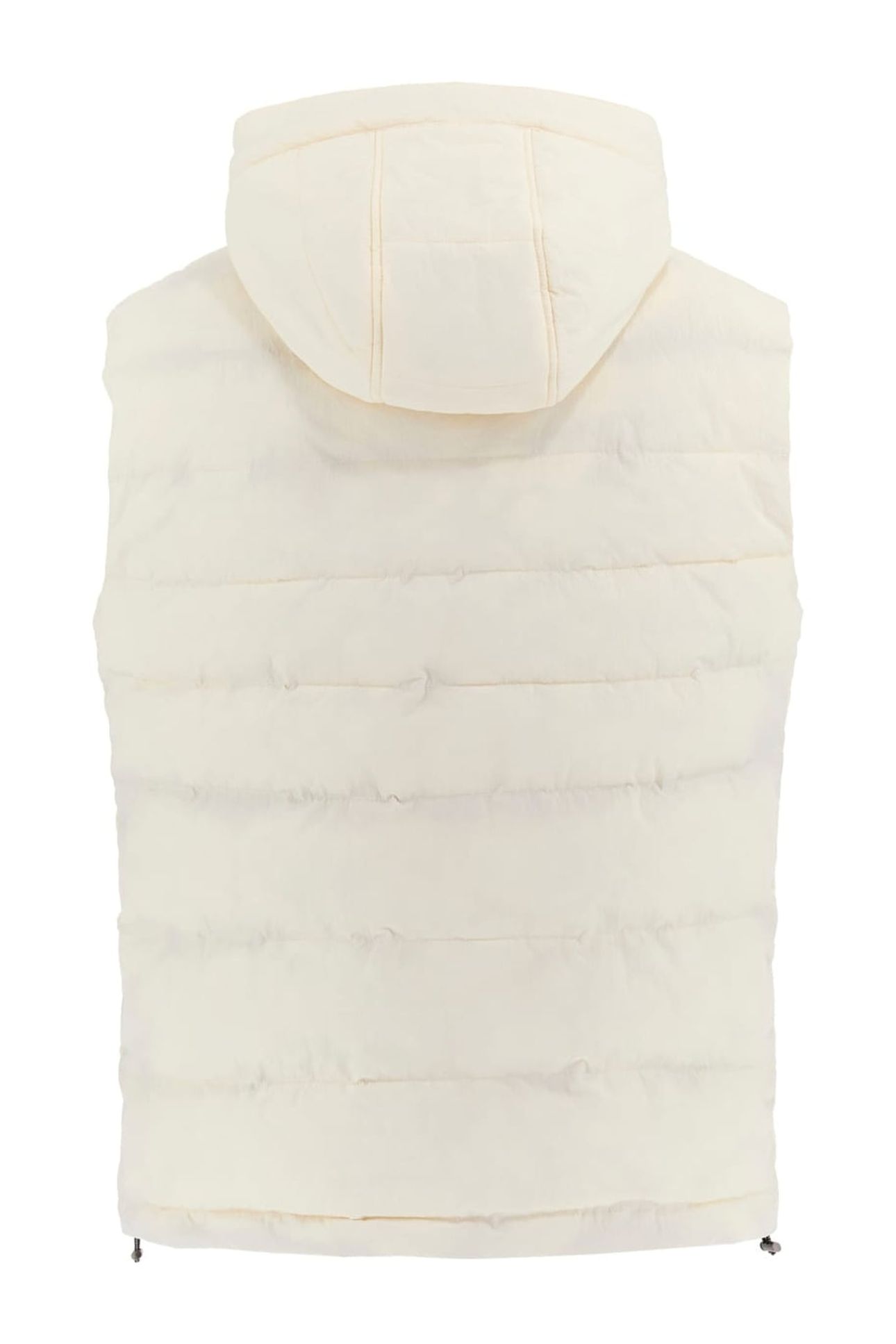 LIGHT PUFFA VEST PEARL WHITE 2