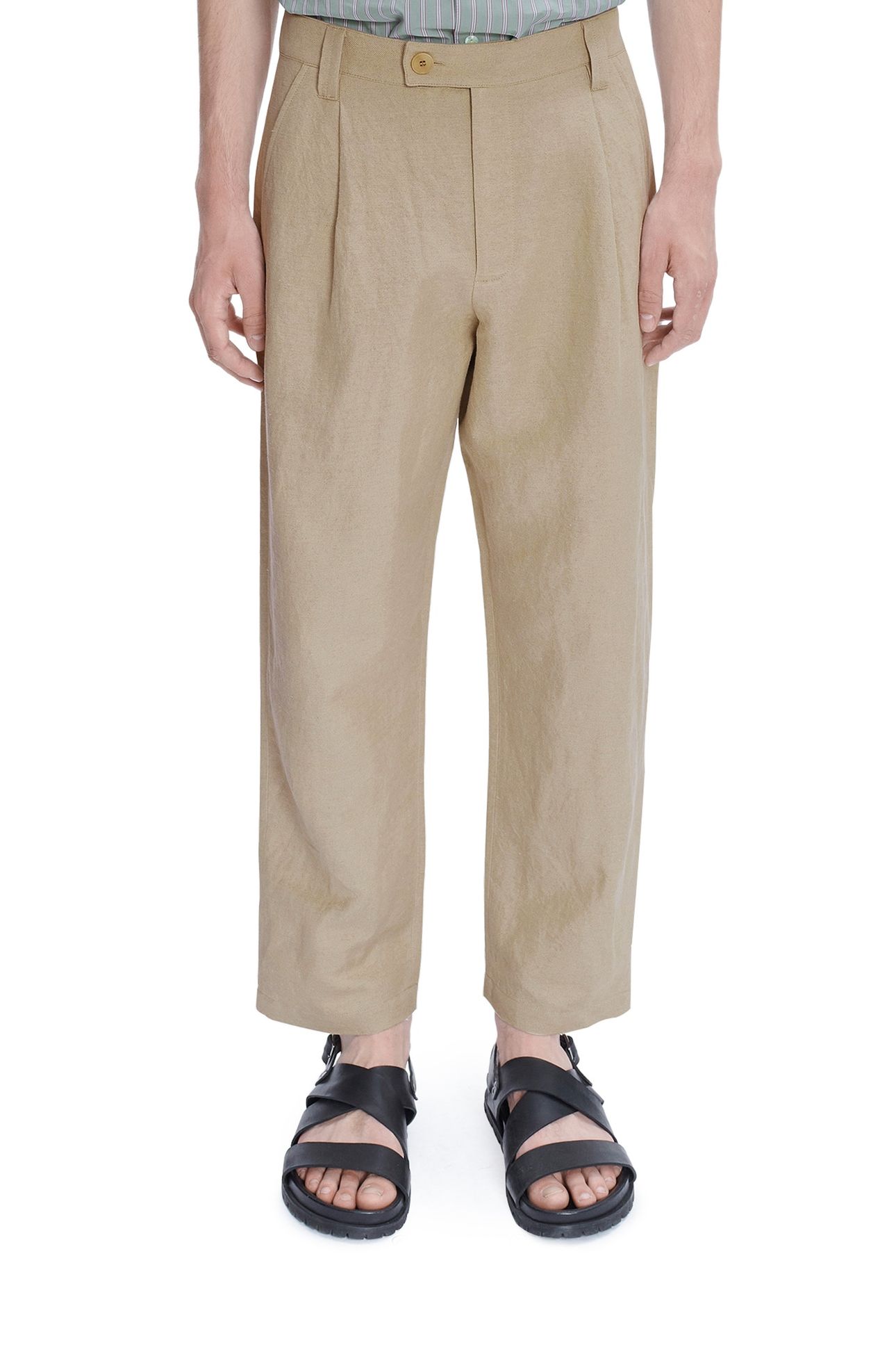 UNISEX TROUSERS RENATO BEIGE 1