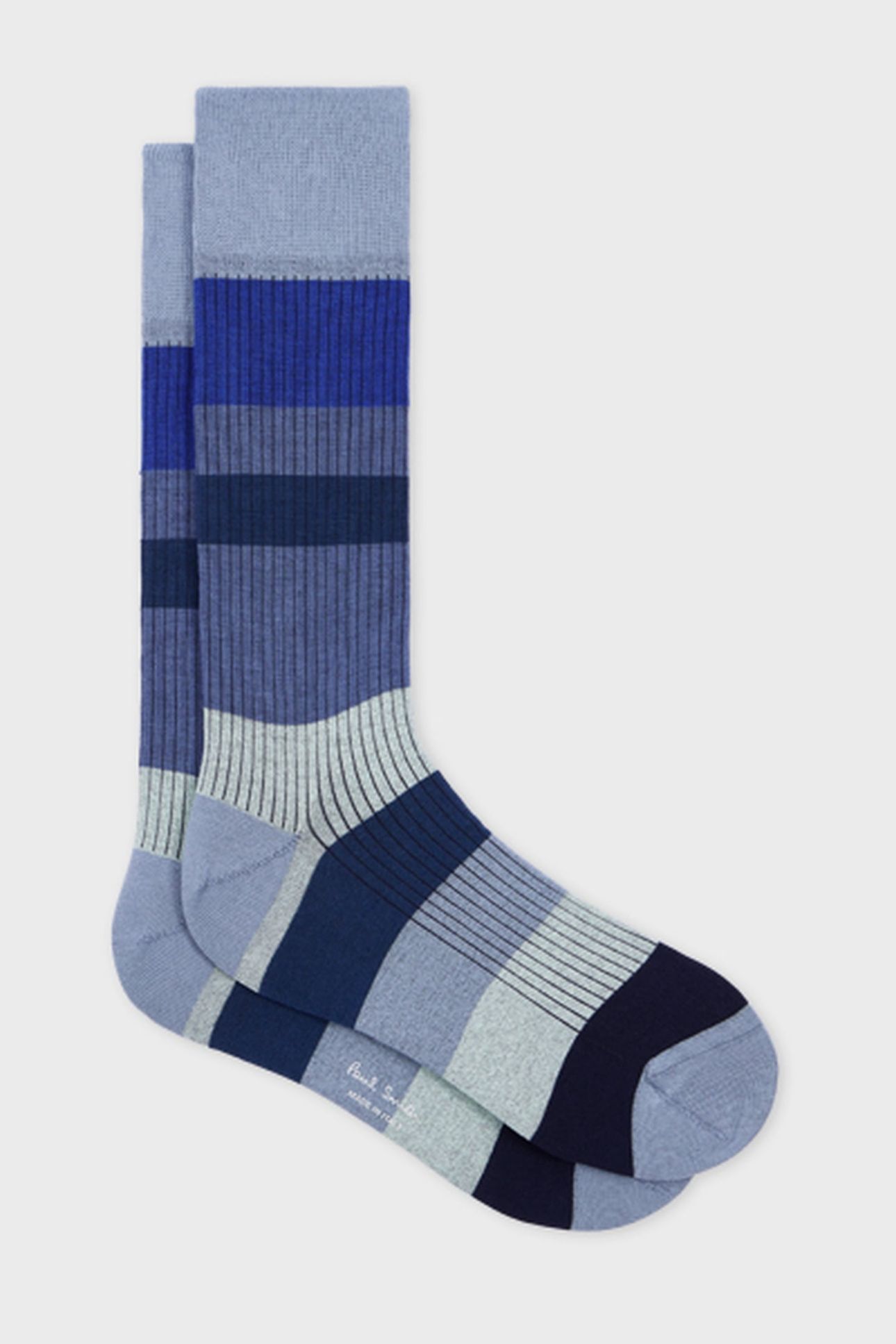 MEN SOCK IGGY RIB TURQUOISE 3