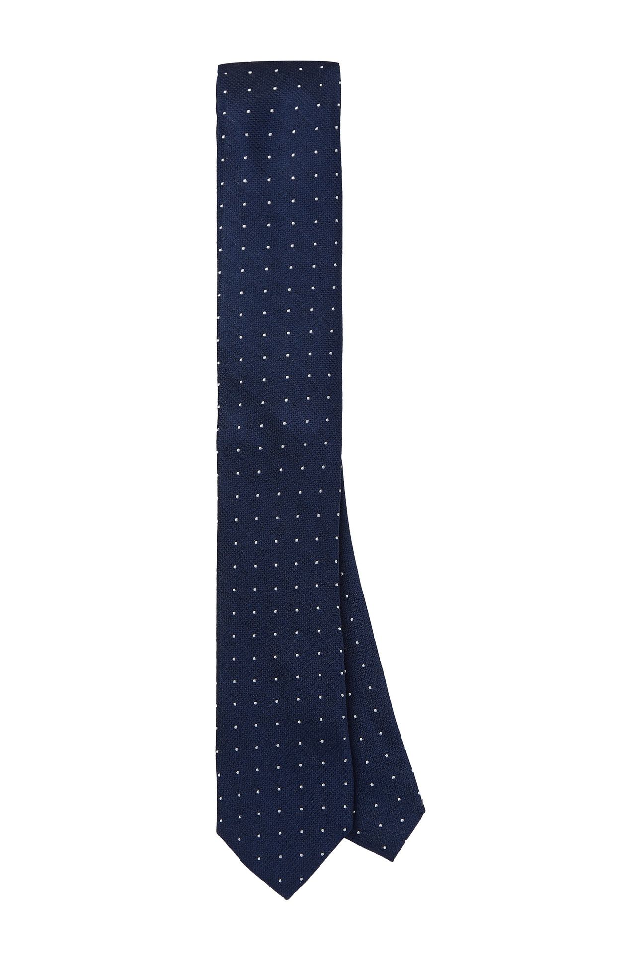 DOBBY ON STRUCTURE SILK TIE NIGHT SKY 1