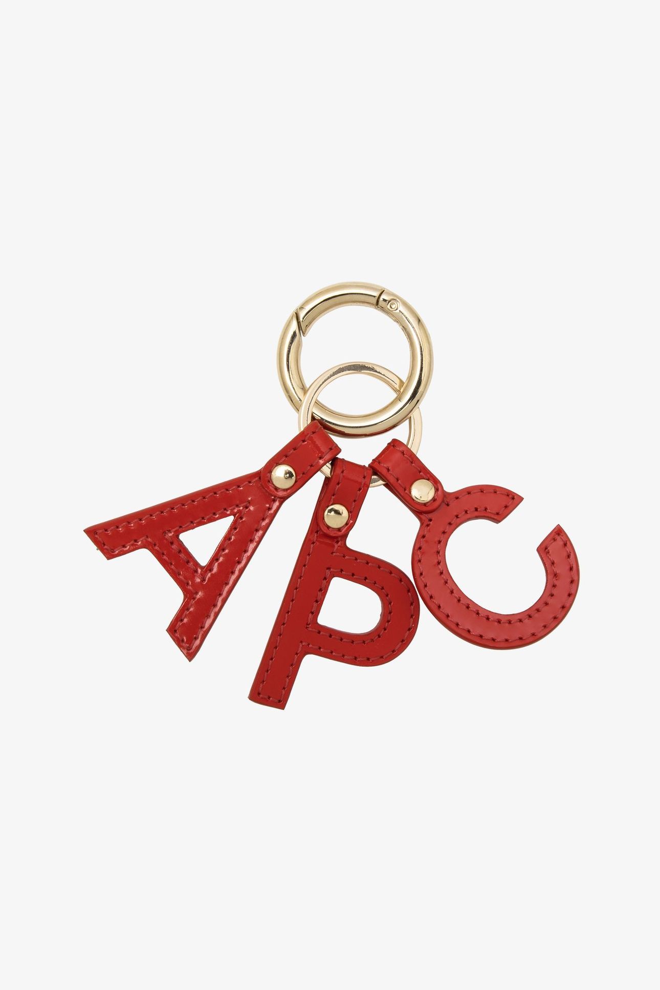 KEYRING LETTERS BRIGHT RED 1