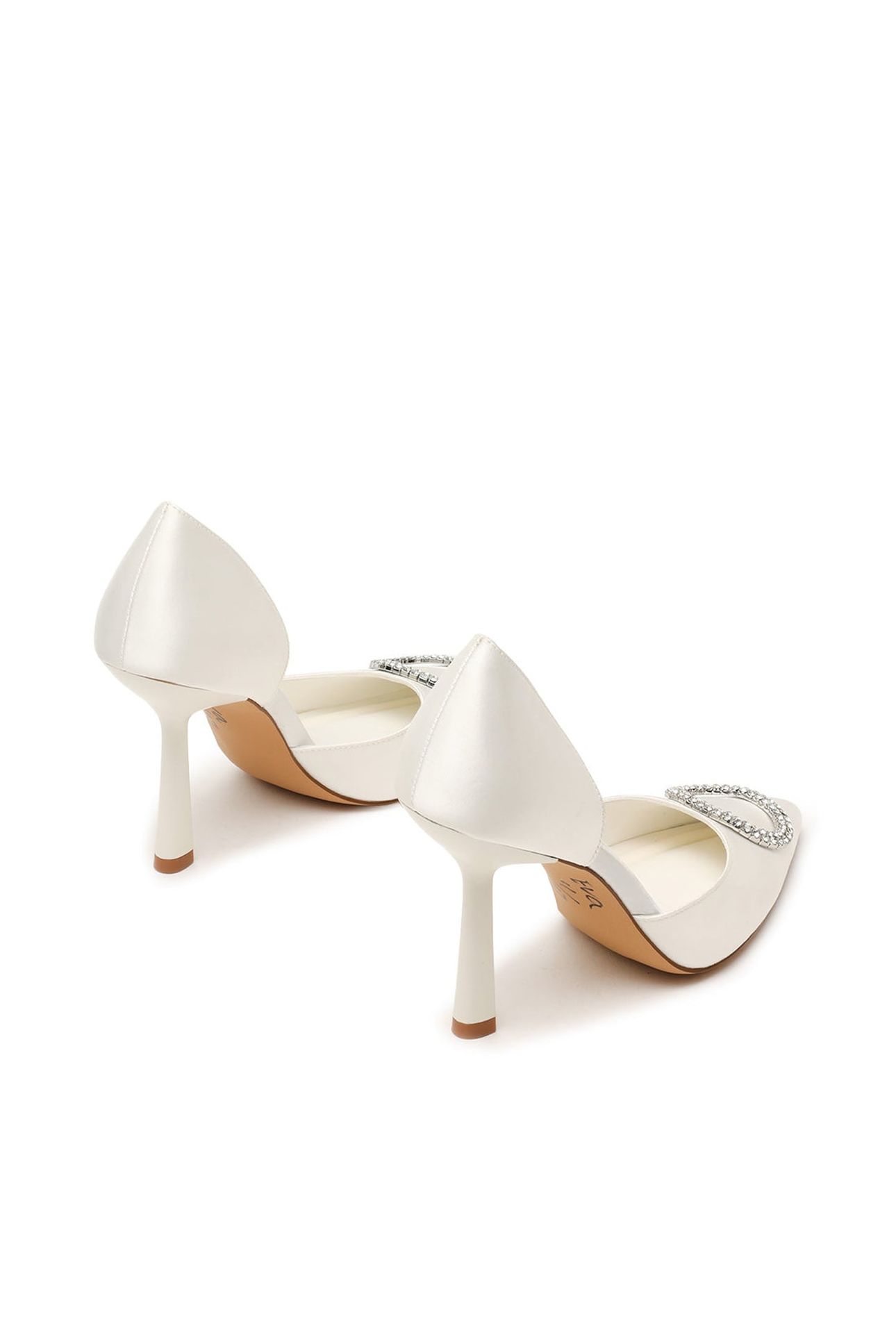 SPARKLING PUMPS IVORY SATIN 4