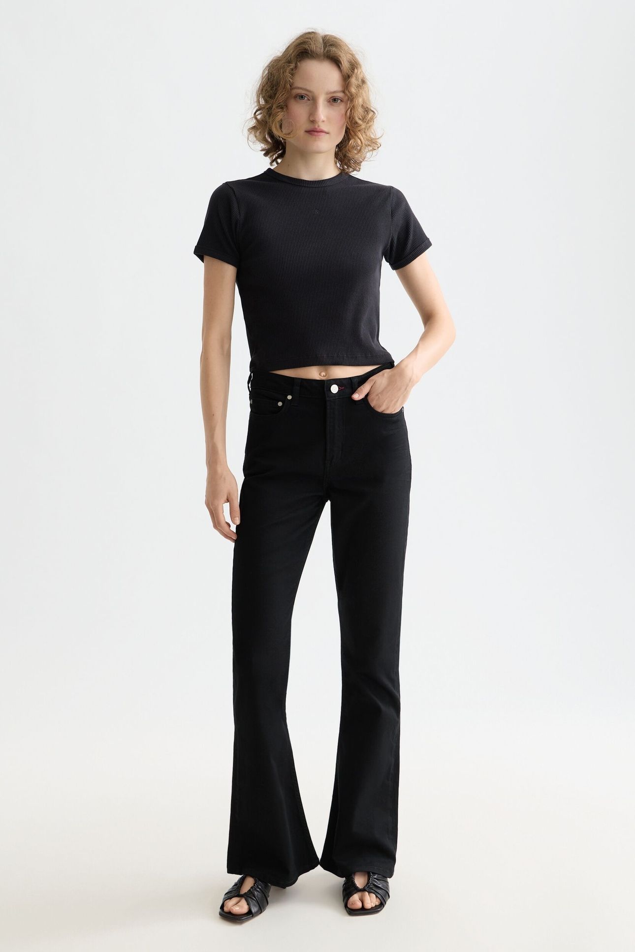 BABY RIB T-SHIRT BLACK 2