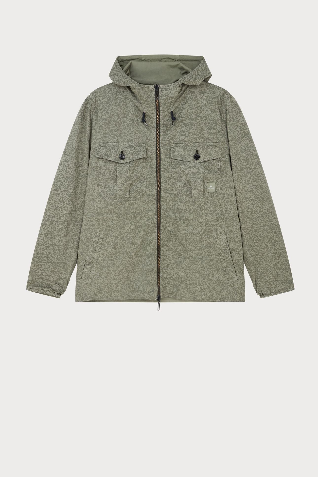 MENS REVERSIBLE HOODED JACKET LT GREYISH GREEN 5