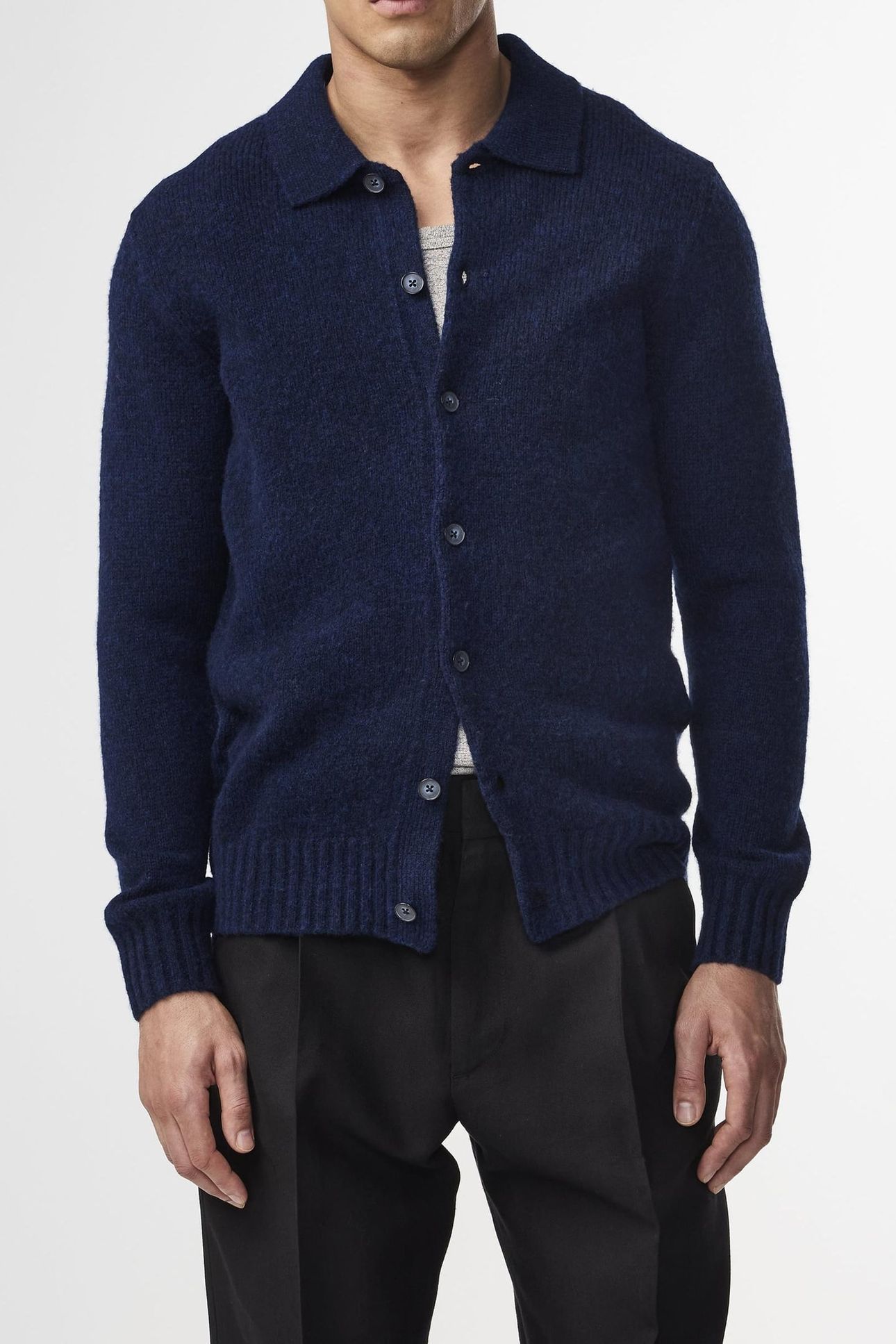LEE POLO CARDIGAN 6598 NAVY BLUE 1