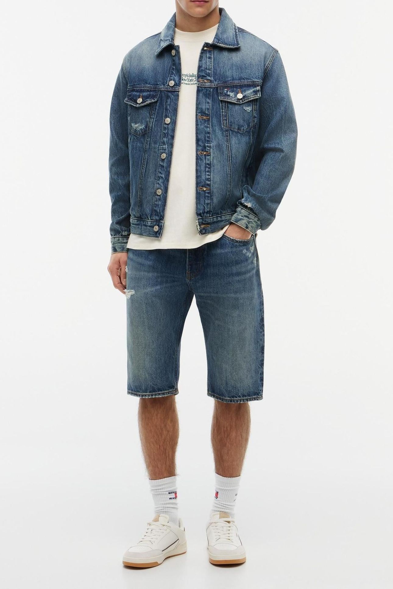 RYAN REGULAR TRUCKER JACKET DENIM DARK 3