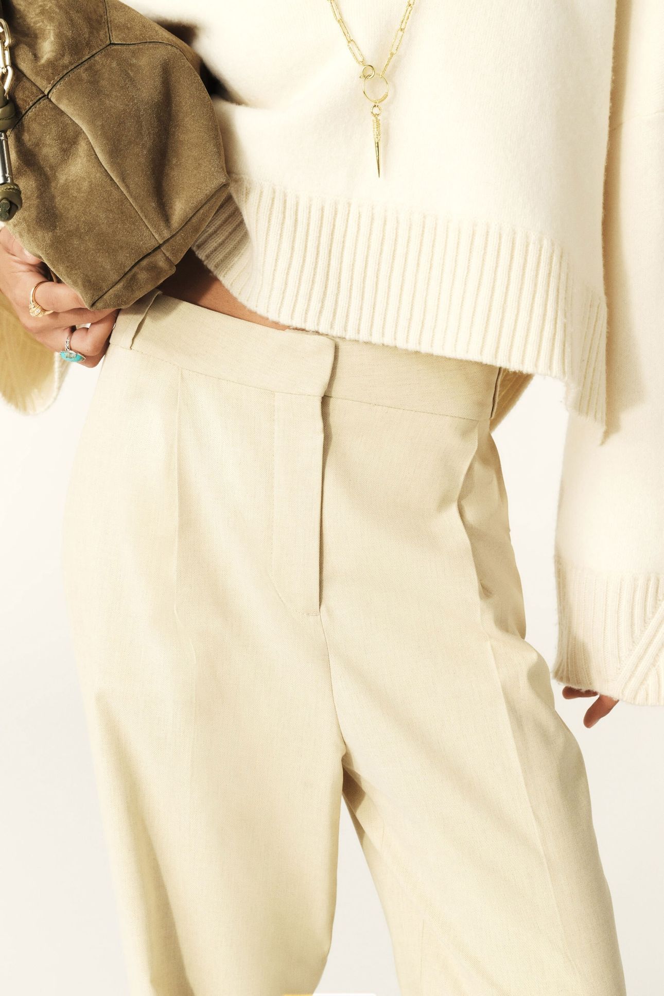 WIDE TROUSERS BEIGE 5