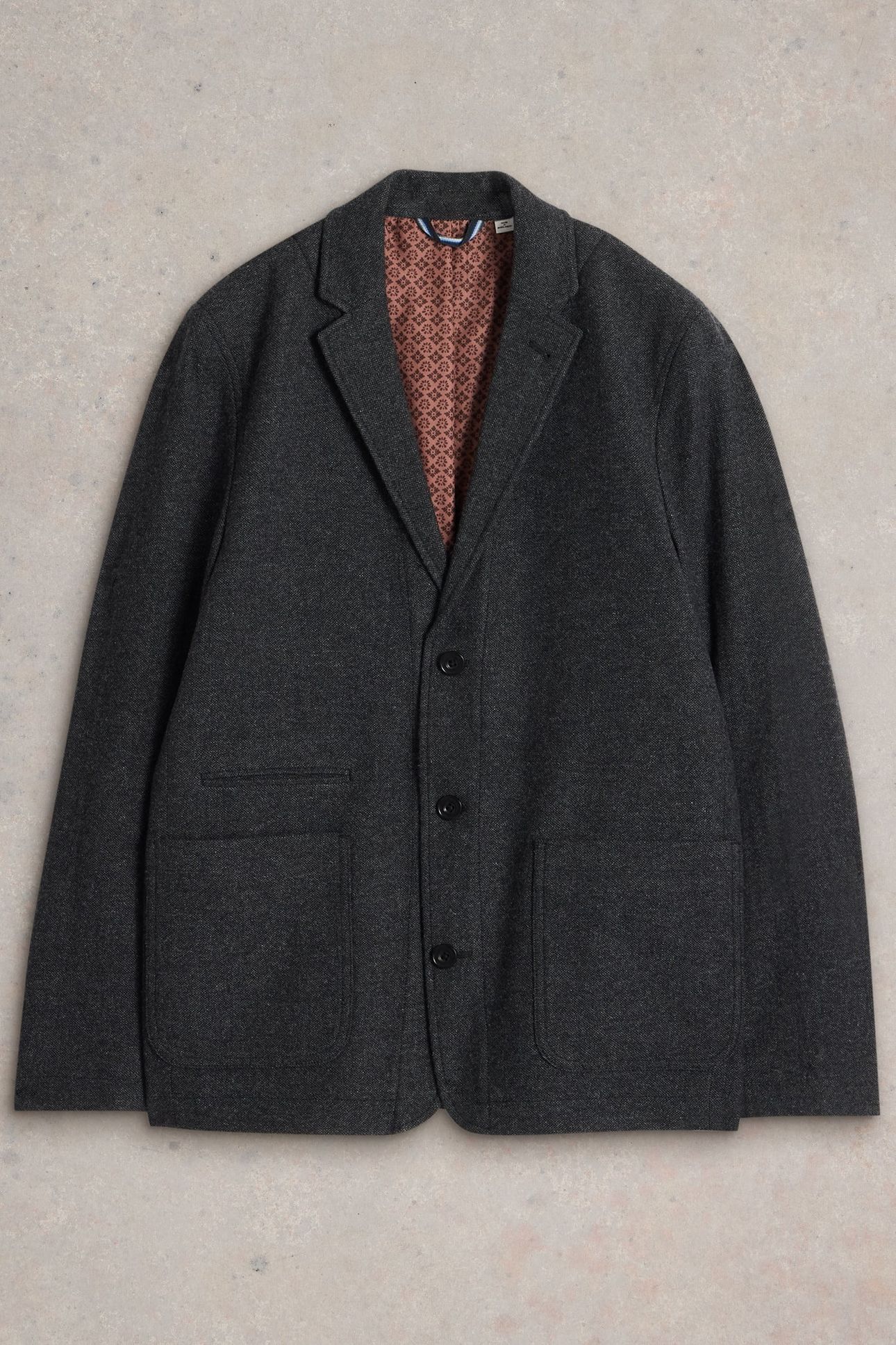 MCKAY WOOL BLAZER CHARCOAL GREY 4
