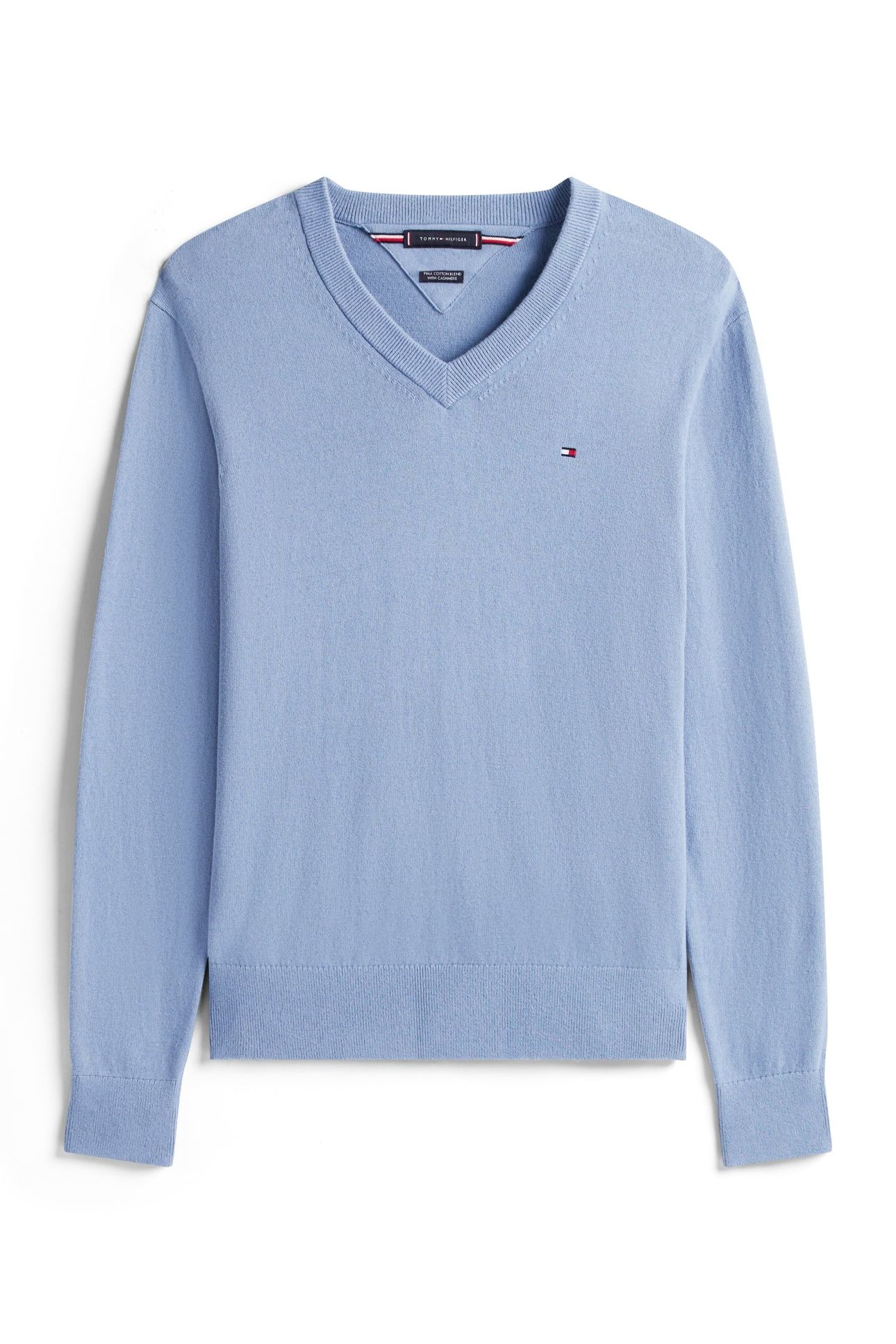 PIMA COTTON CASHMERE SWEATER BRISK BLUE 4