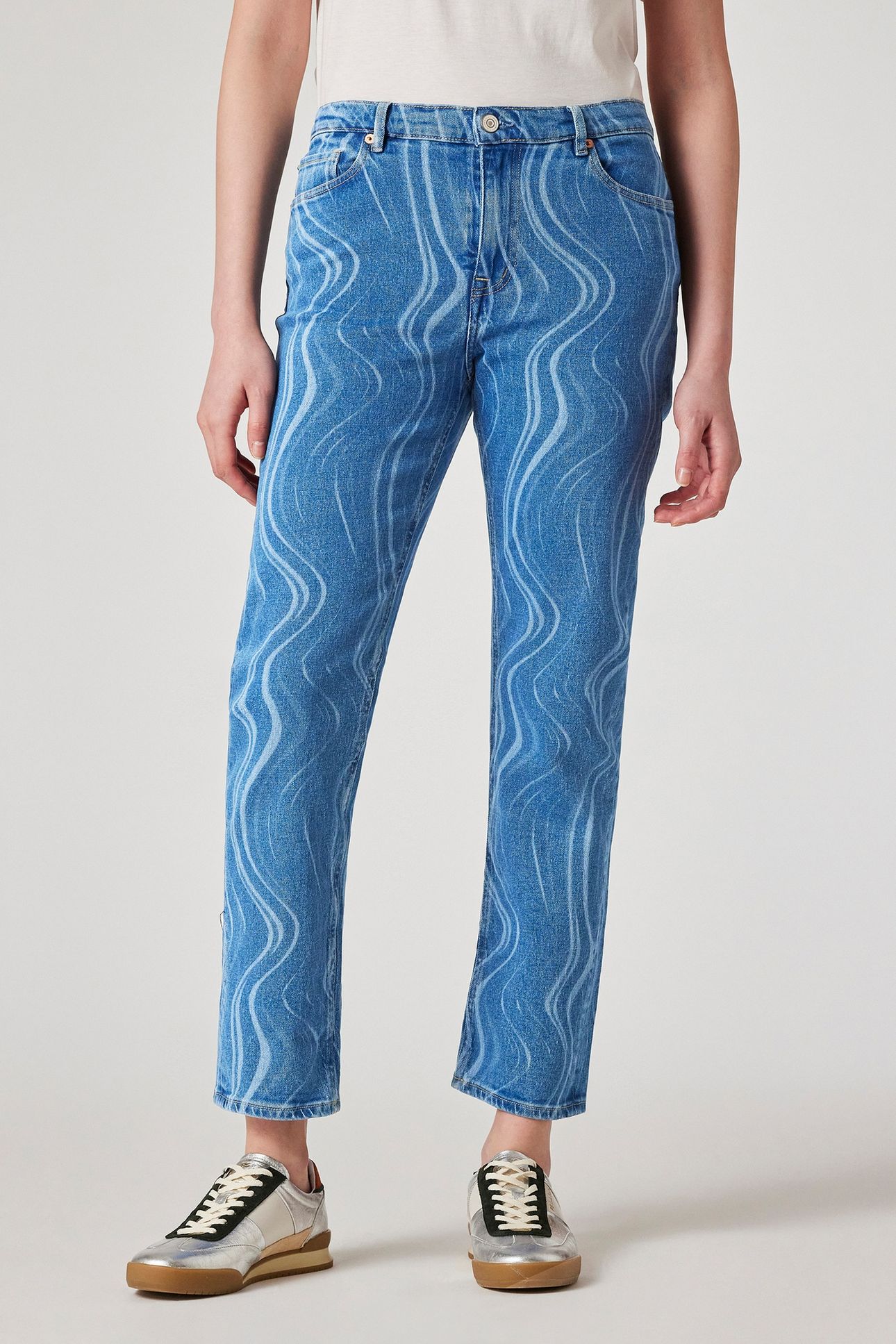 WOMENS STRIGHT FIT JEAN PRINTED 1