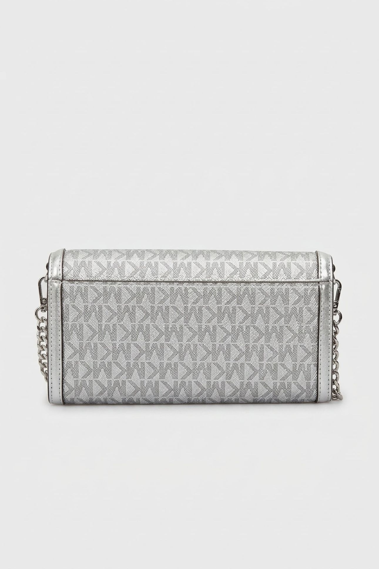 LARGE WLLT ON A CHAIN CROSSBODY SILVER 2