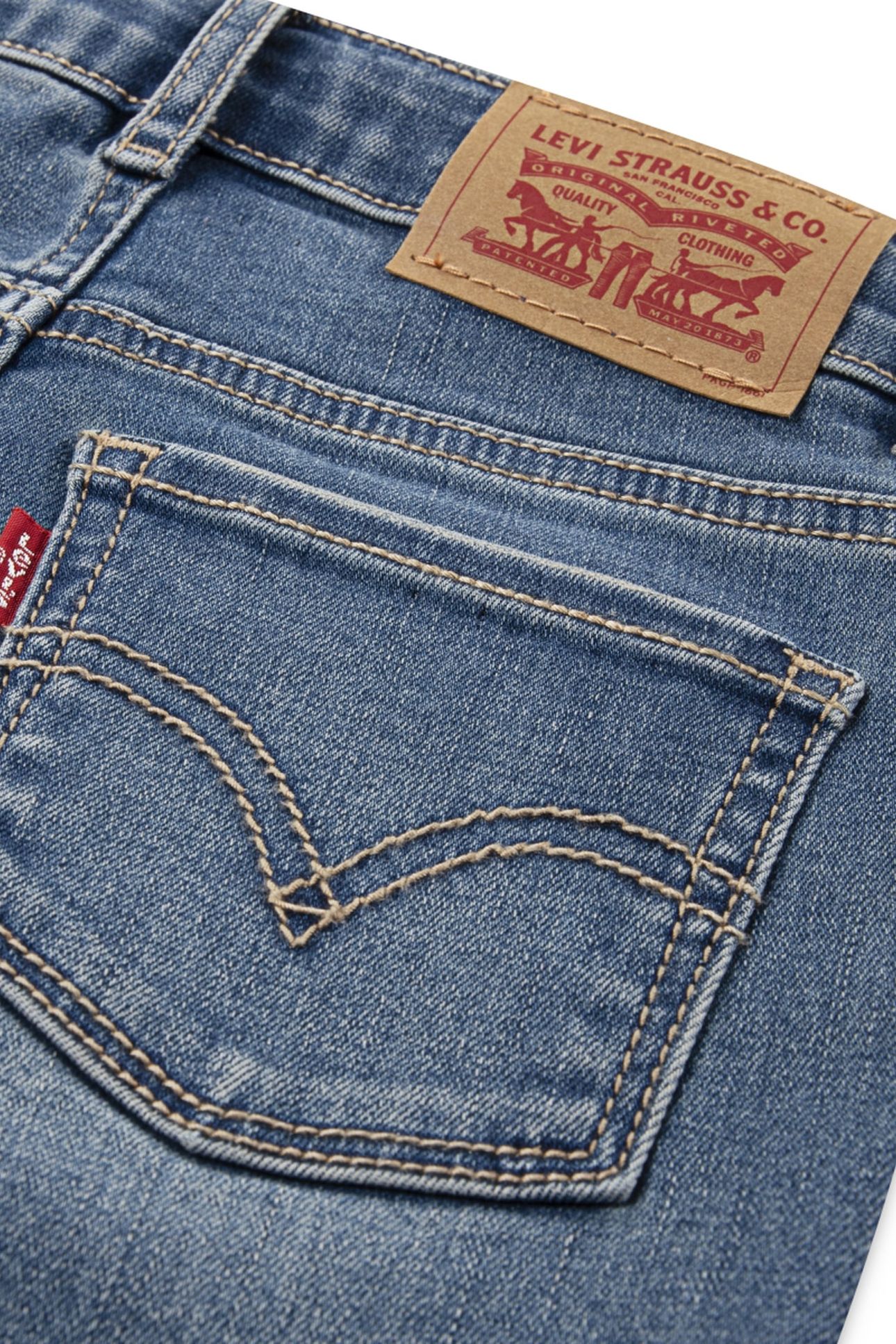 GIRLS 720 HIGH RISE SUPER SKINNY HOMETOWN BLUE 3