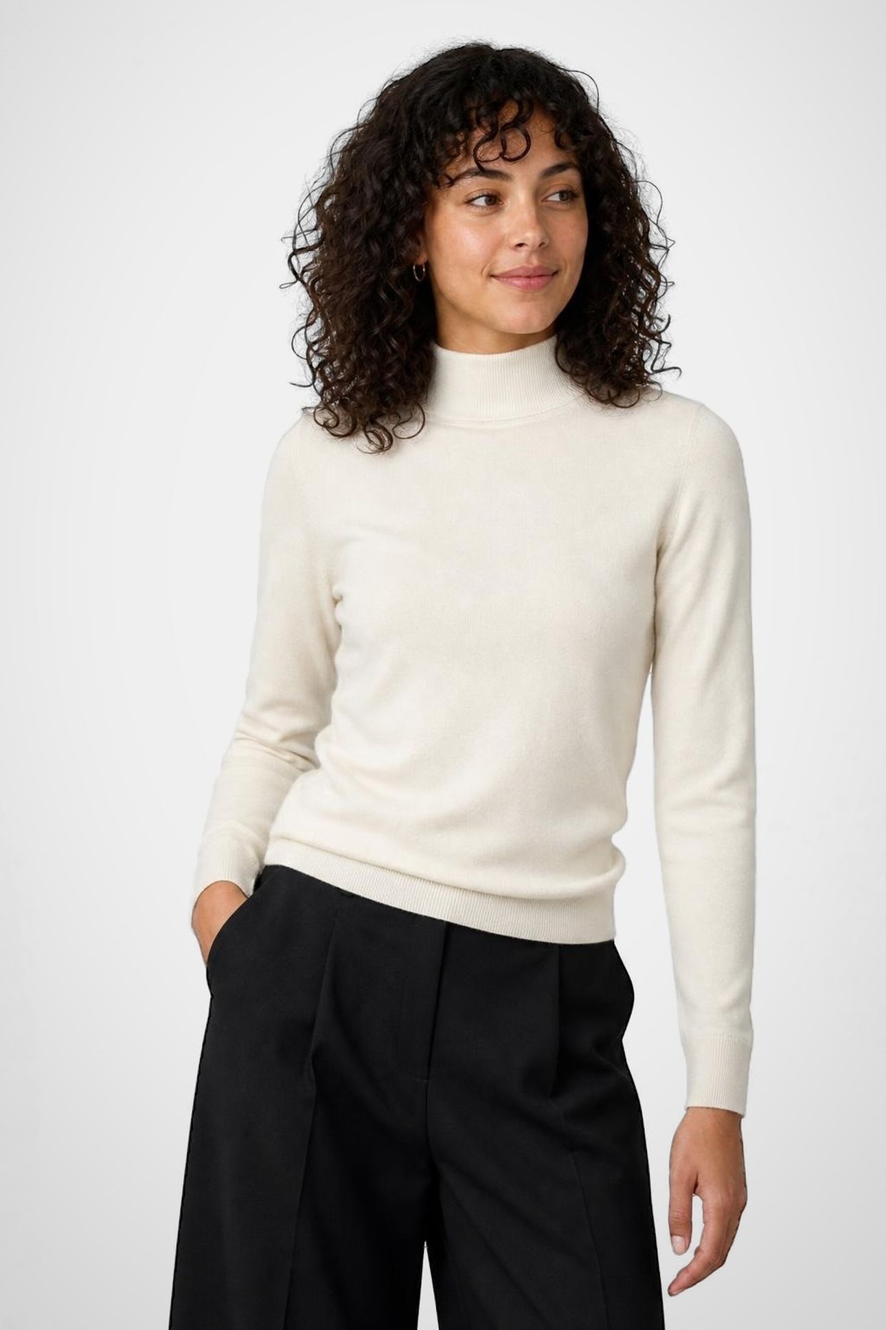 ROLL NECK SWEATER OFF WHITE 1