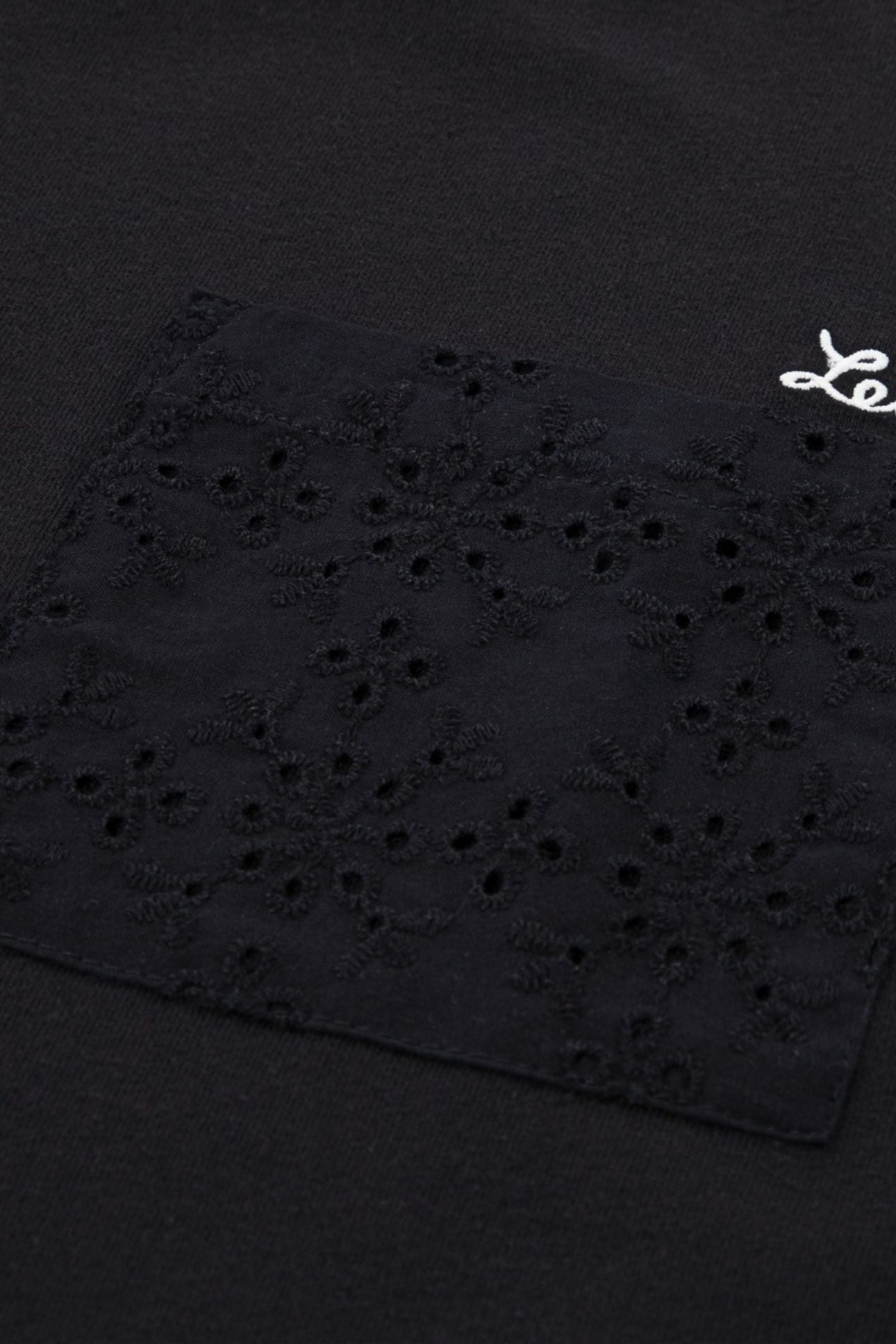 GIRLS ROLL CUFF MEET AND GREET TEE BLACK 4