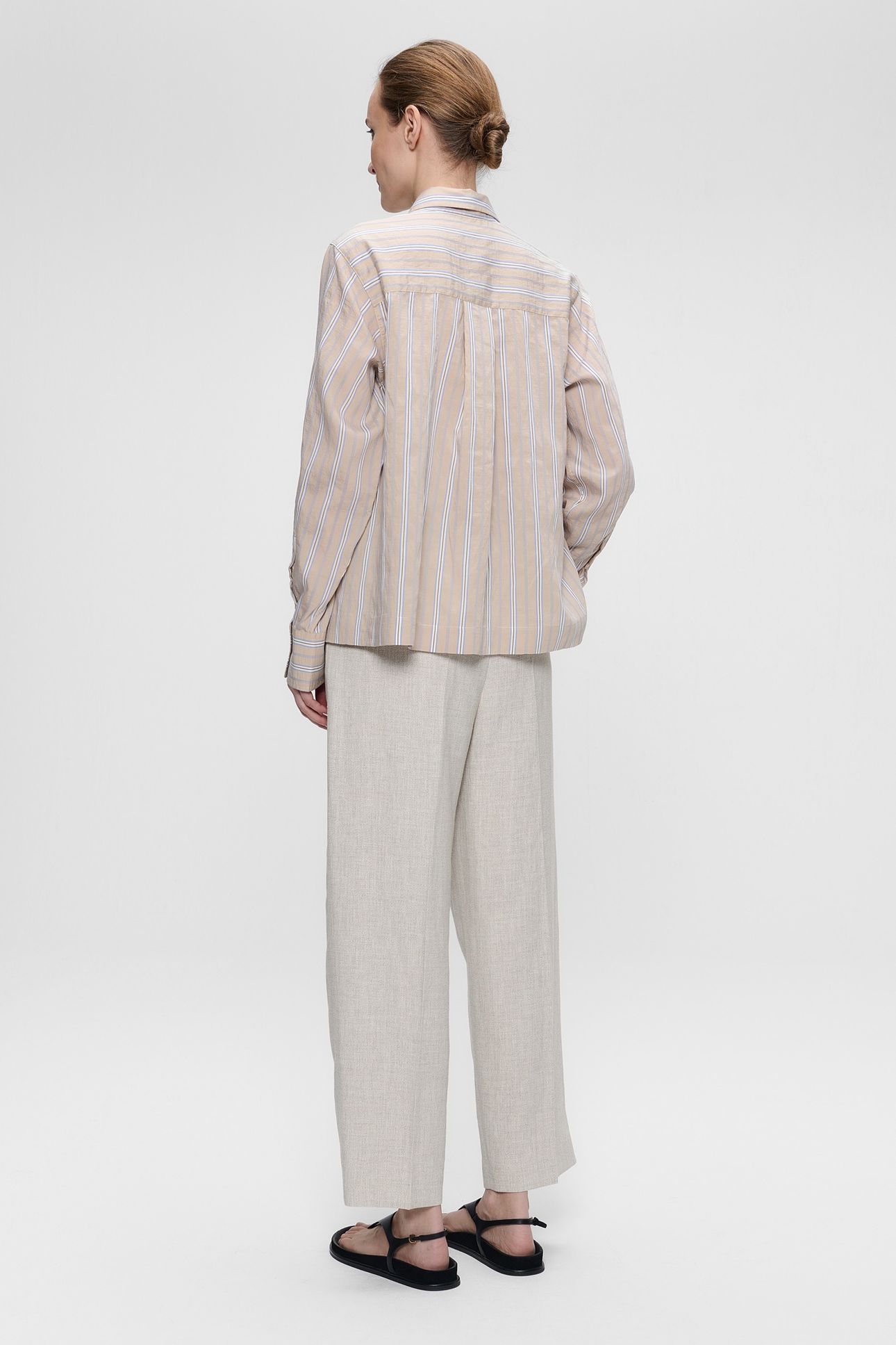 STRIPED BOXY SHIRT CHALK 4