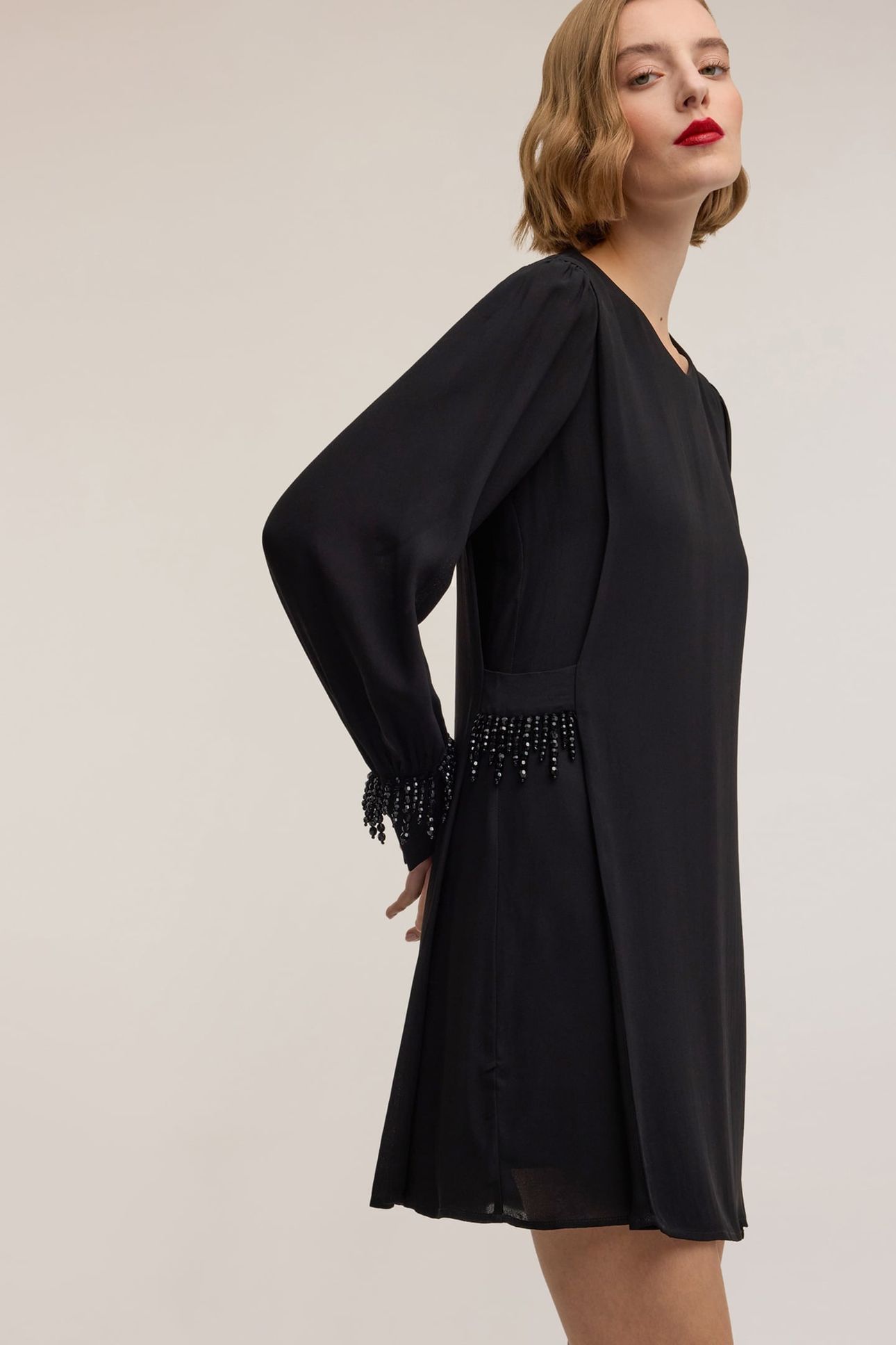 SMART COUTURE CHIFFON MINIDRESS BLACK 3