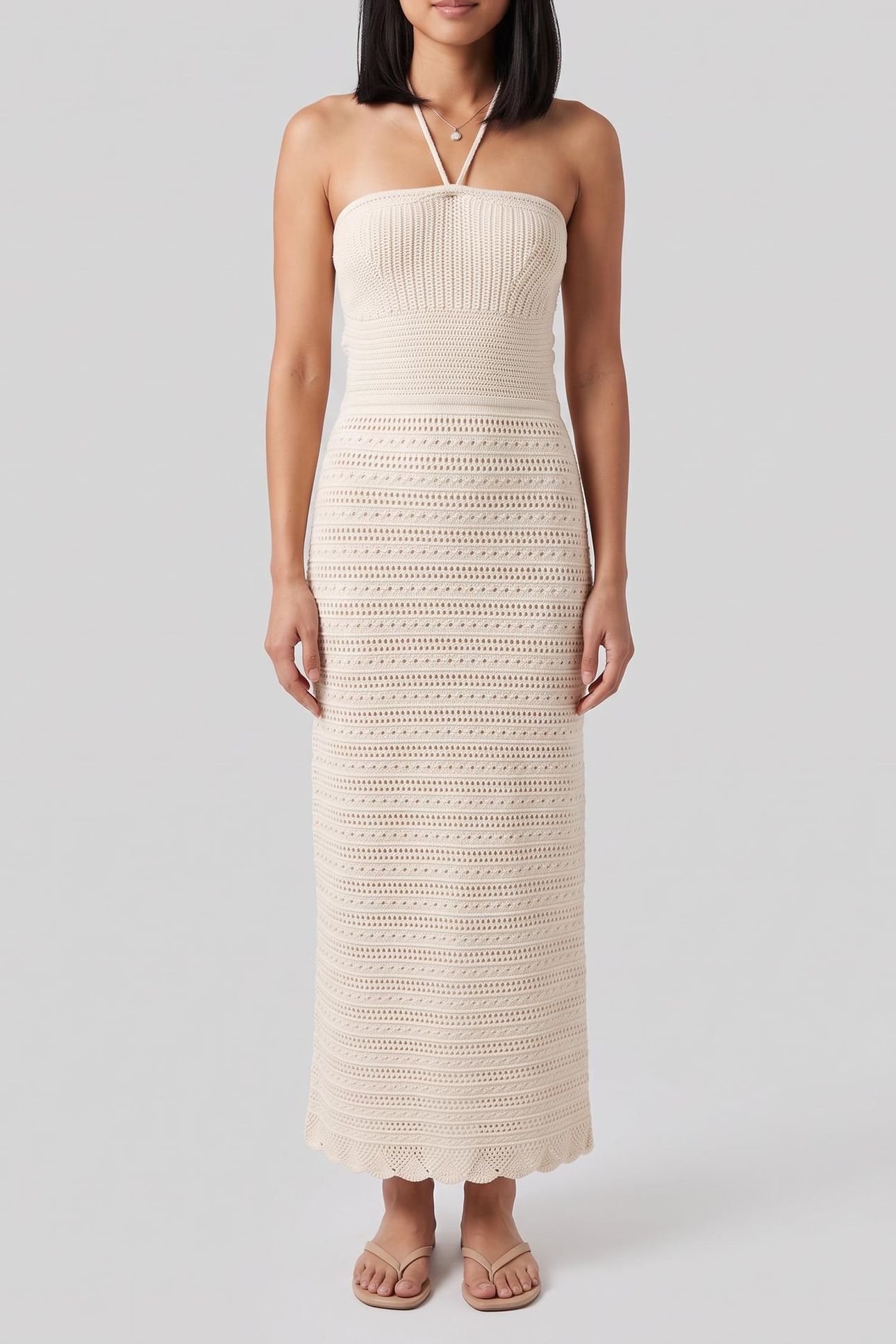 LONG DRESS ECRU 1