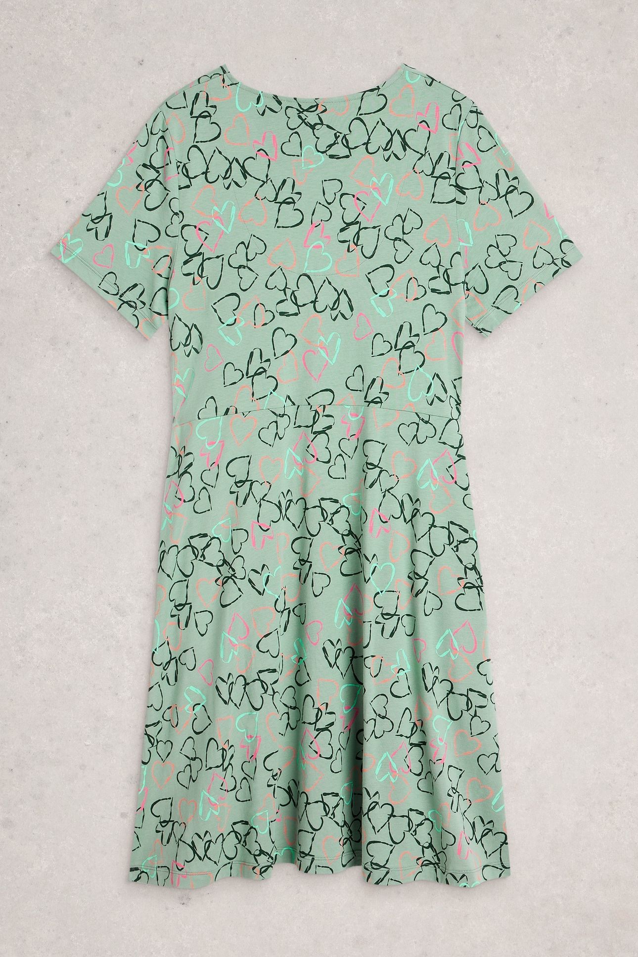GRACIE JERSEY DRESS GREEN MULTI 2