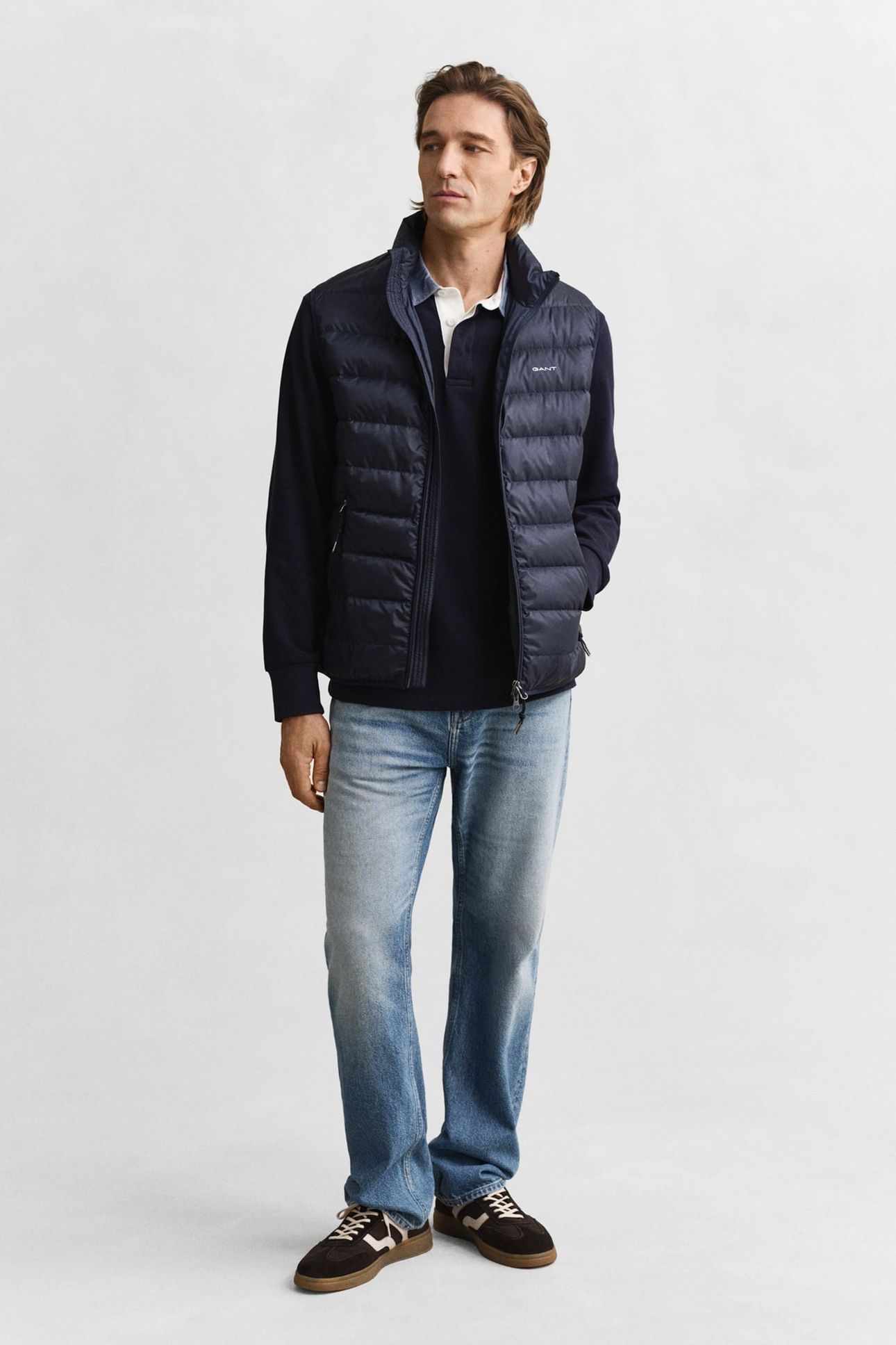 LIGHT DOWN VEST EVENING BLUE 3