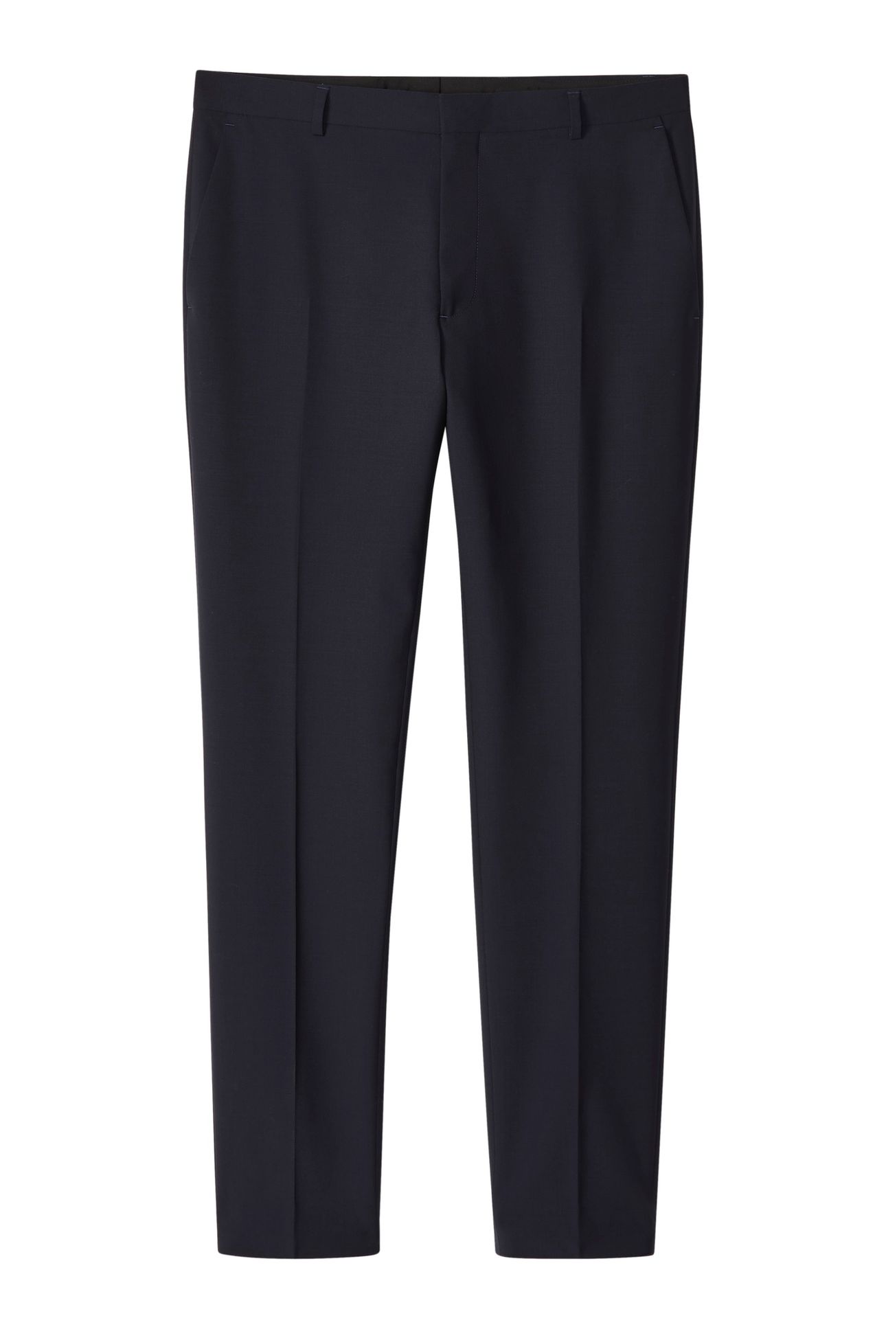 ITALIAN WOOL BLEND TROUSERS DARK SAPPHIRE 4