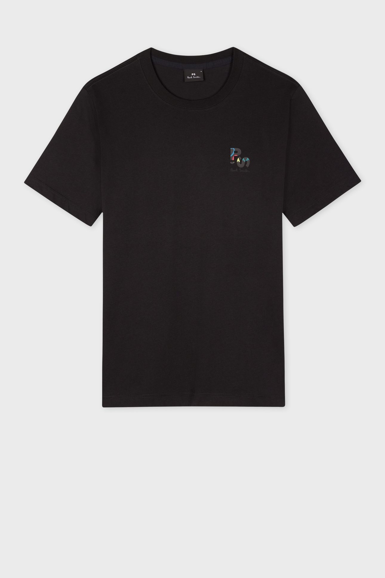 MENS REG FIT T SHIRT PS LOGO BREAST BLACK 1