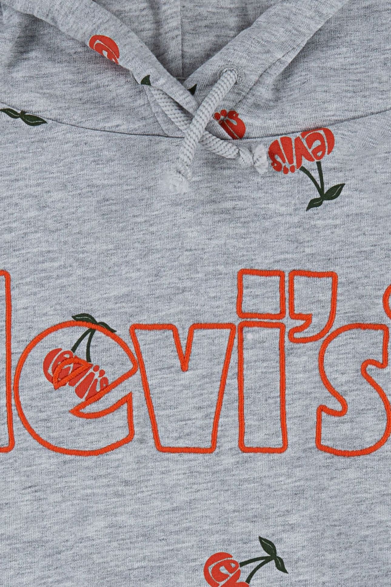 GIRLS OVERSIZED HOODIE GRAY HEATHER 3