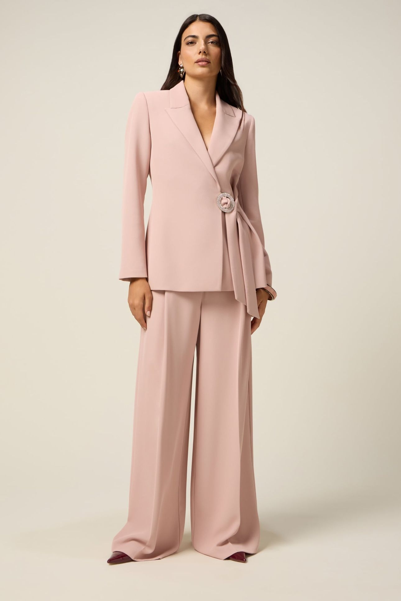 BLAZER WITH JEWEL BUCKLE PINK 2
