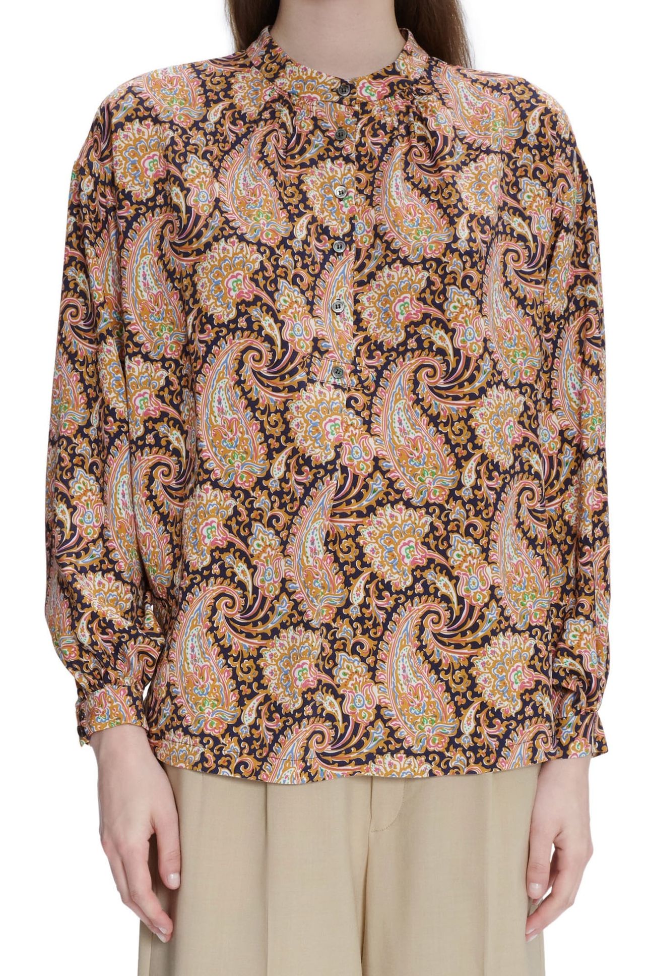 BLOUSE FLORA ORANGE 1