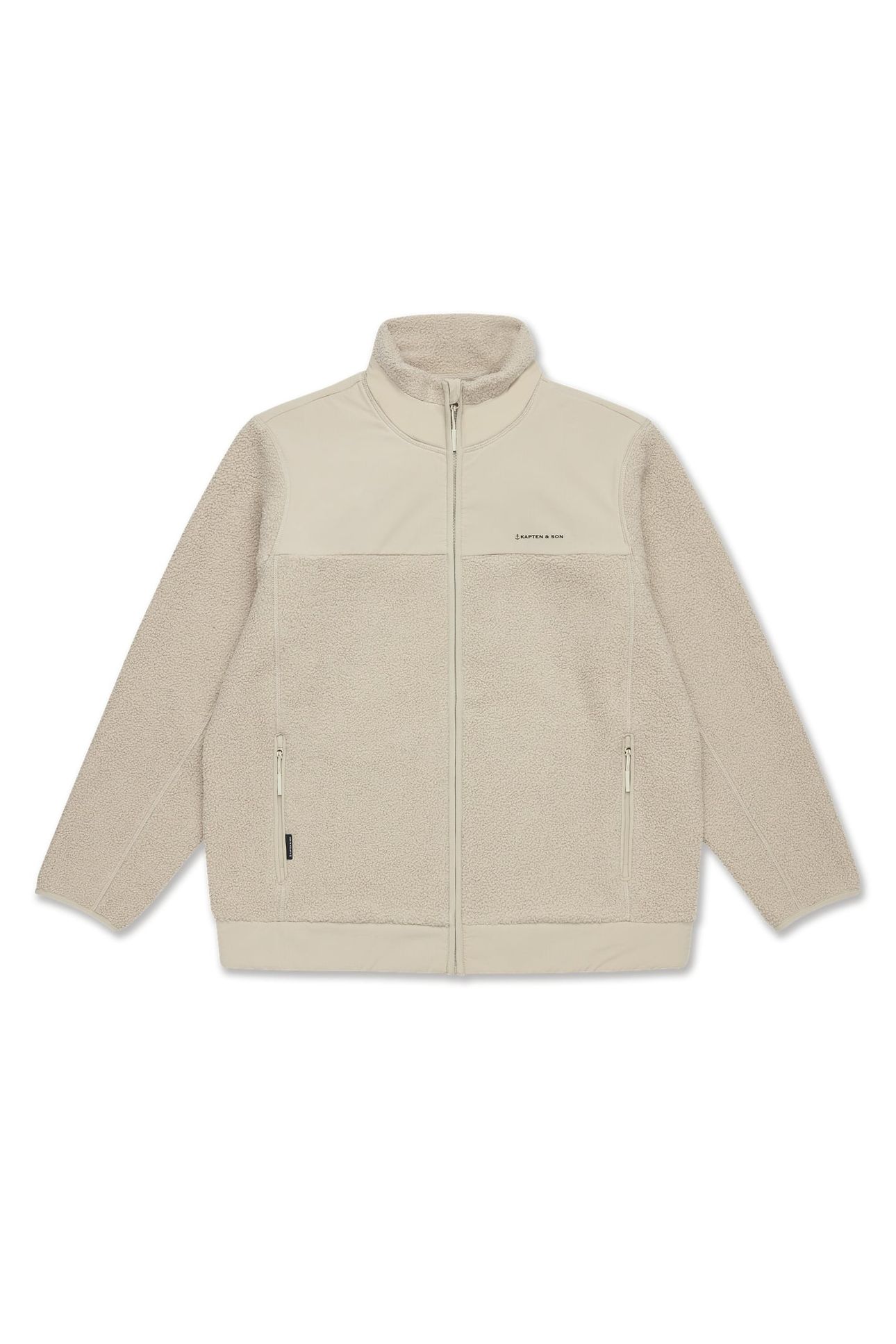 UNISEX TEDDY FLEECE JACKET SANDSTONE 1