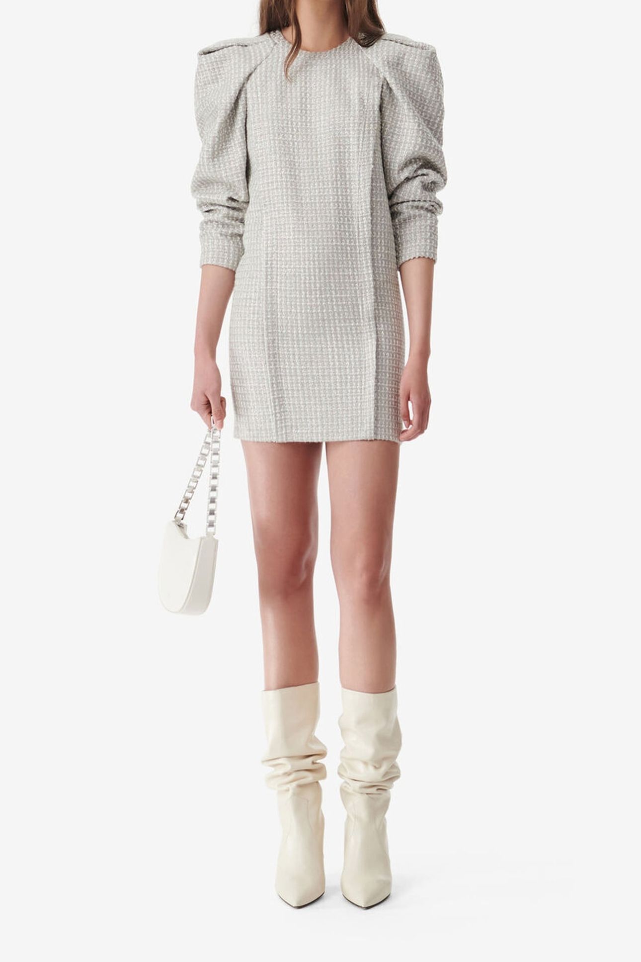JULIETTE DRESS SILVER/WHITE 1