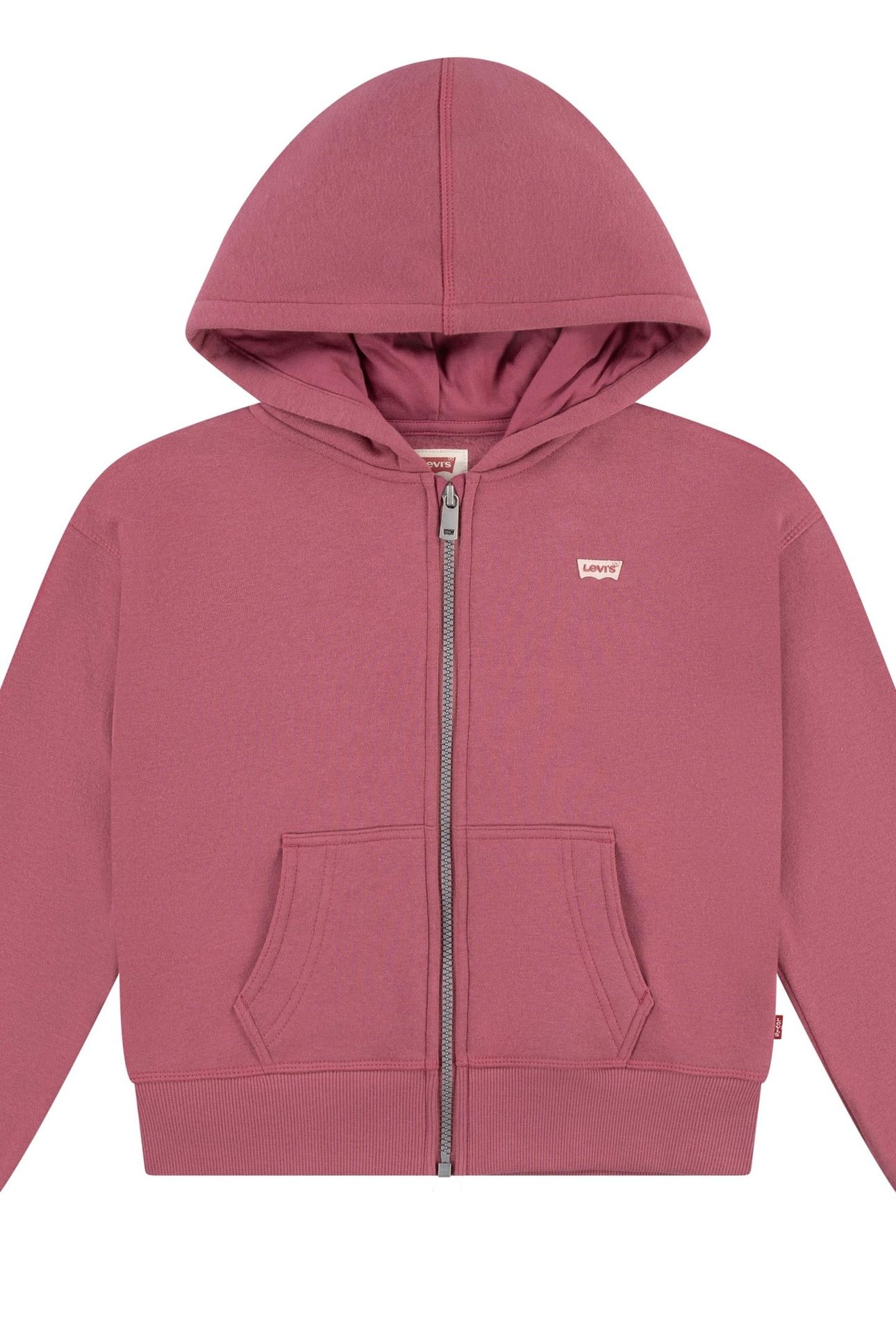 GIRLS FULL ZIP HOODIE ROSE WINE 1