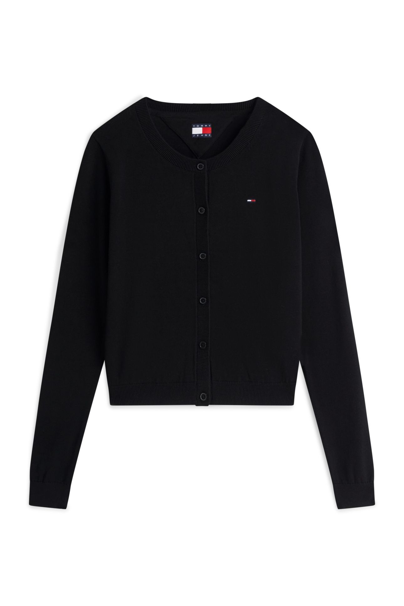 CREW NECK CARDIGAN BLACK 4
