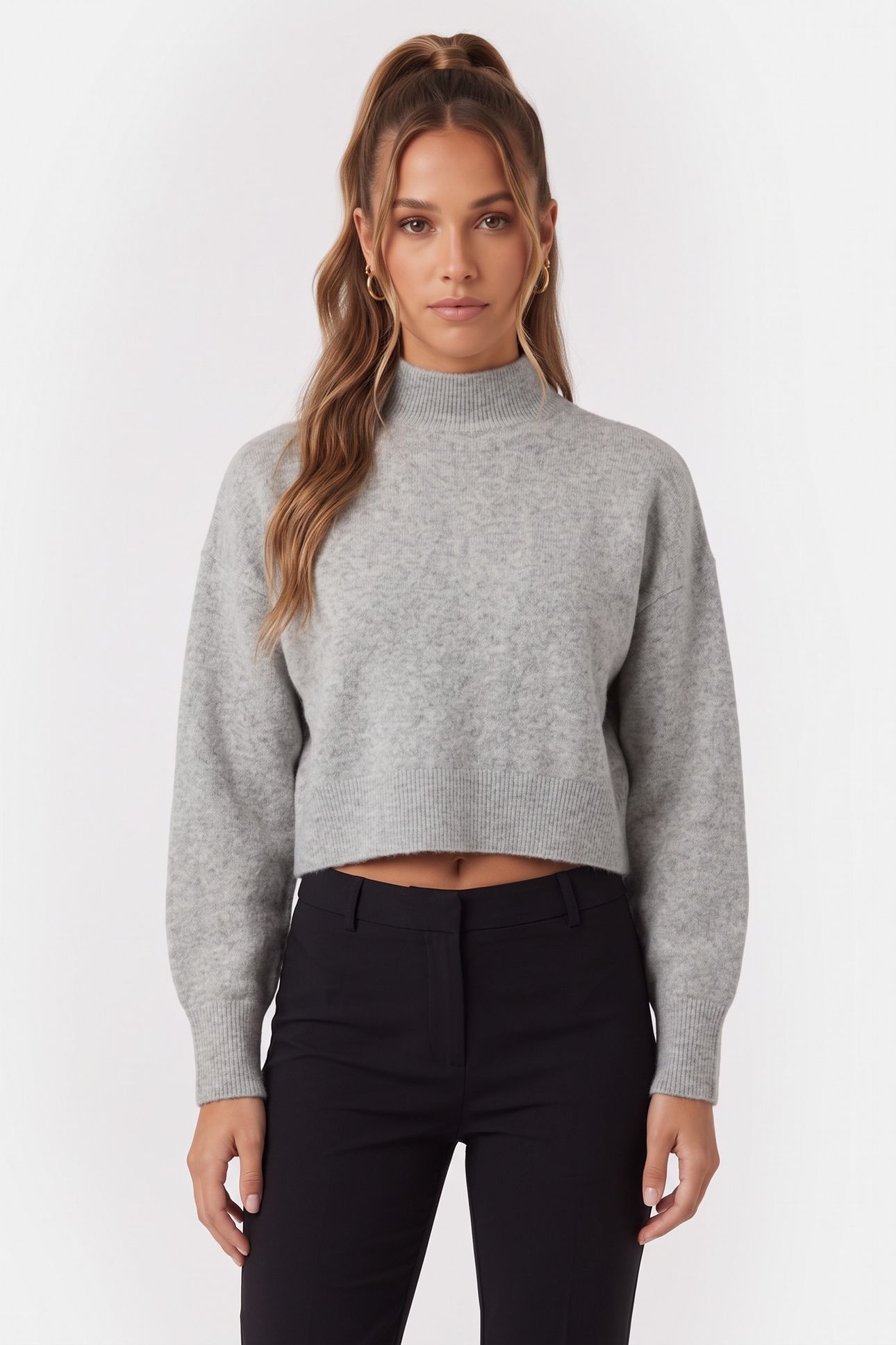 LA BURROW SWEATER GREY 1