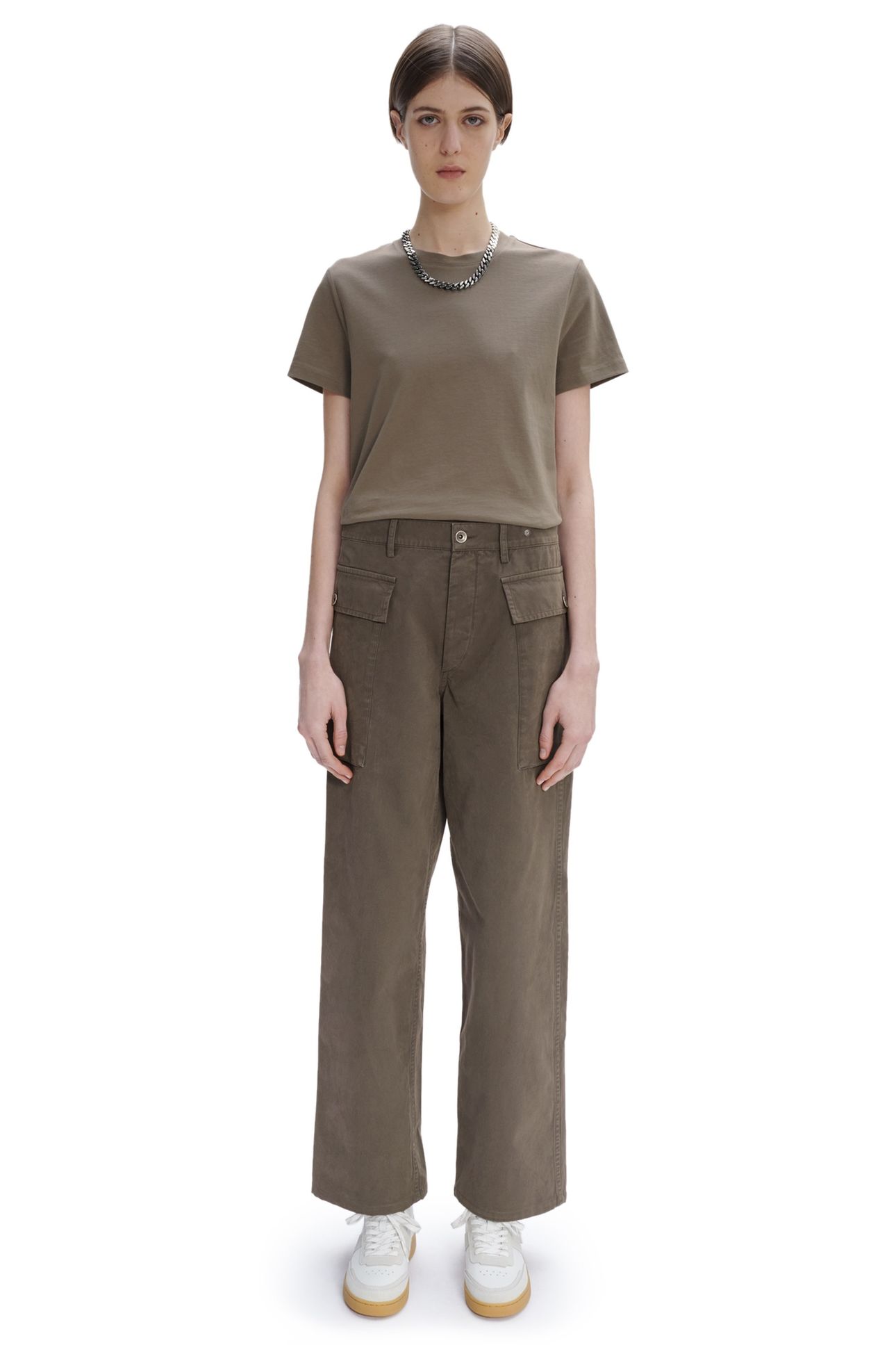 UNISEX CARGO TROUSERS BOOSTER KHAKI 1