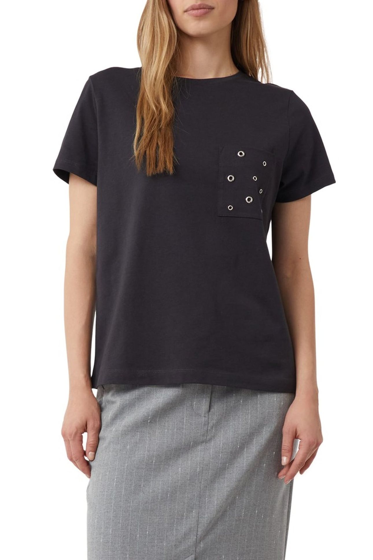 COMMA T-SHIRTS GREY/BLACK 1