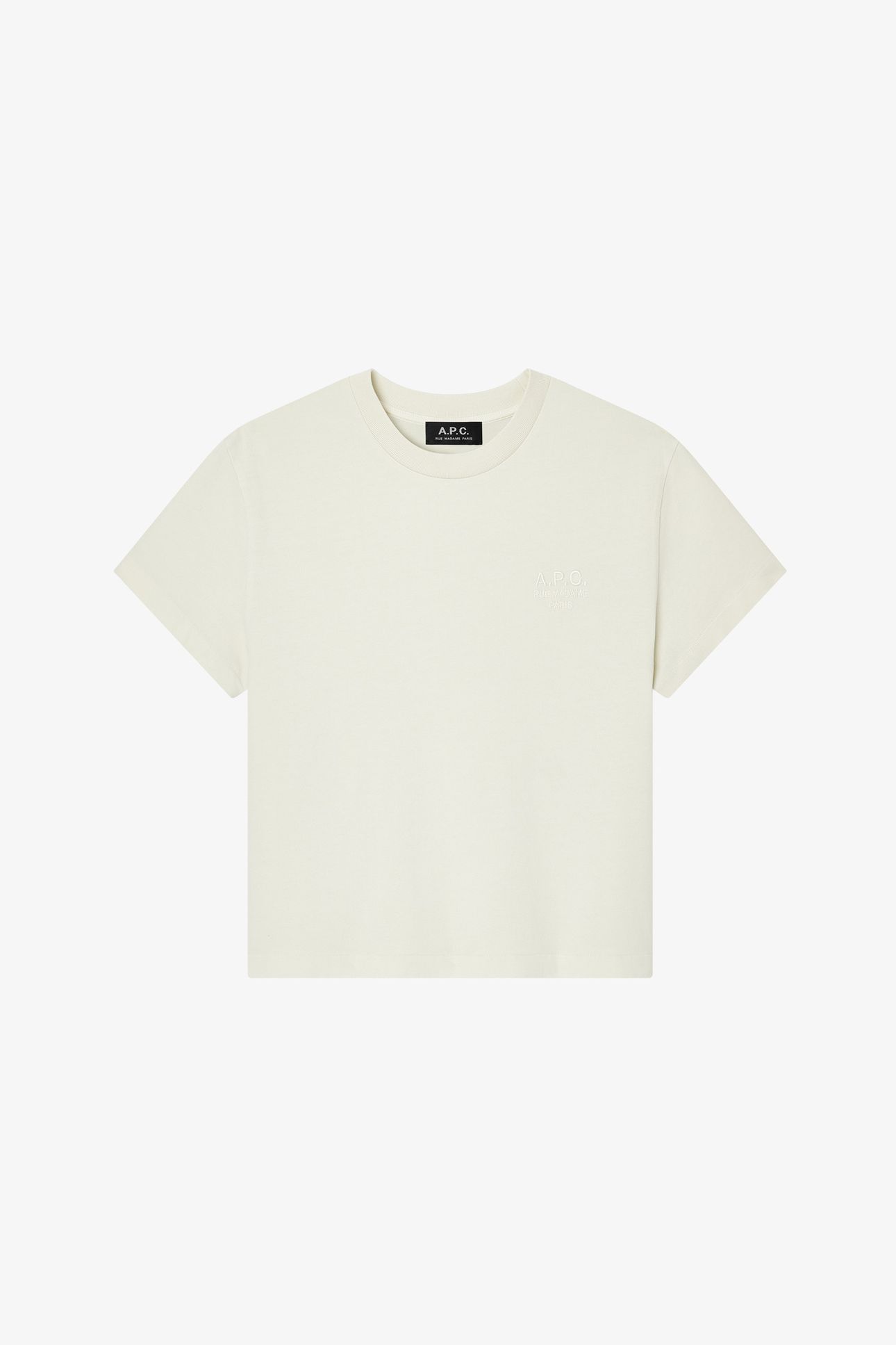 T-SHIRT BOXY RUE MADAME WASHED INDIGO/ECRU 4