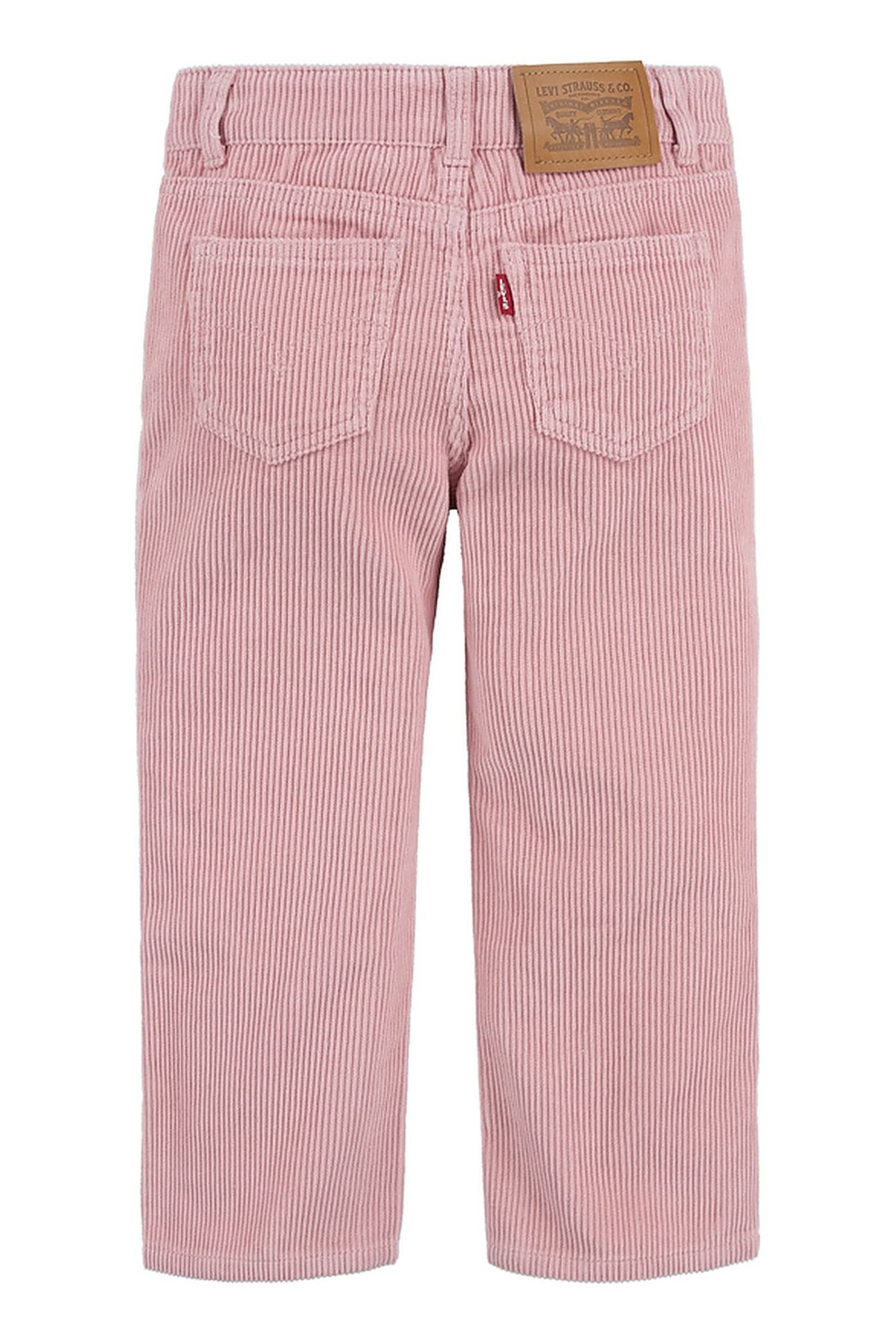 GIRLS BAGGY DAD CORDUROY PANTS BRIDAL ROSE 2