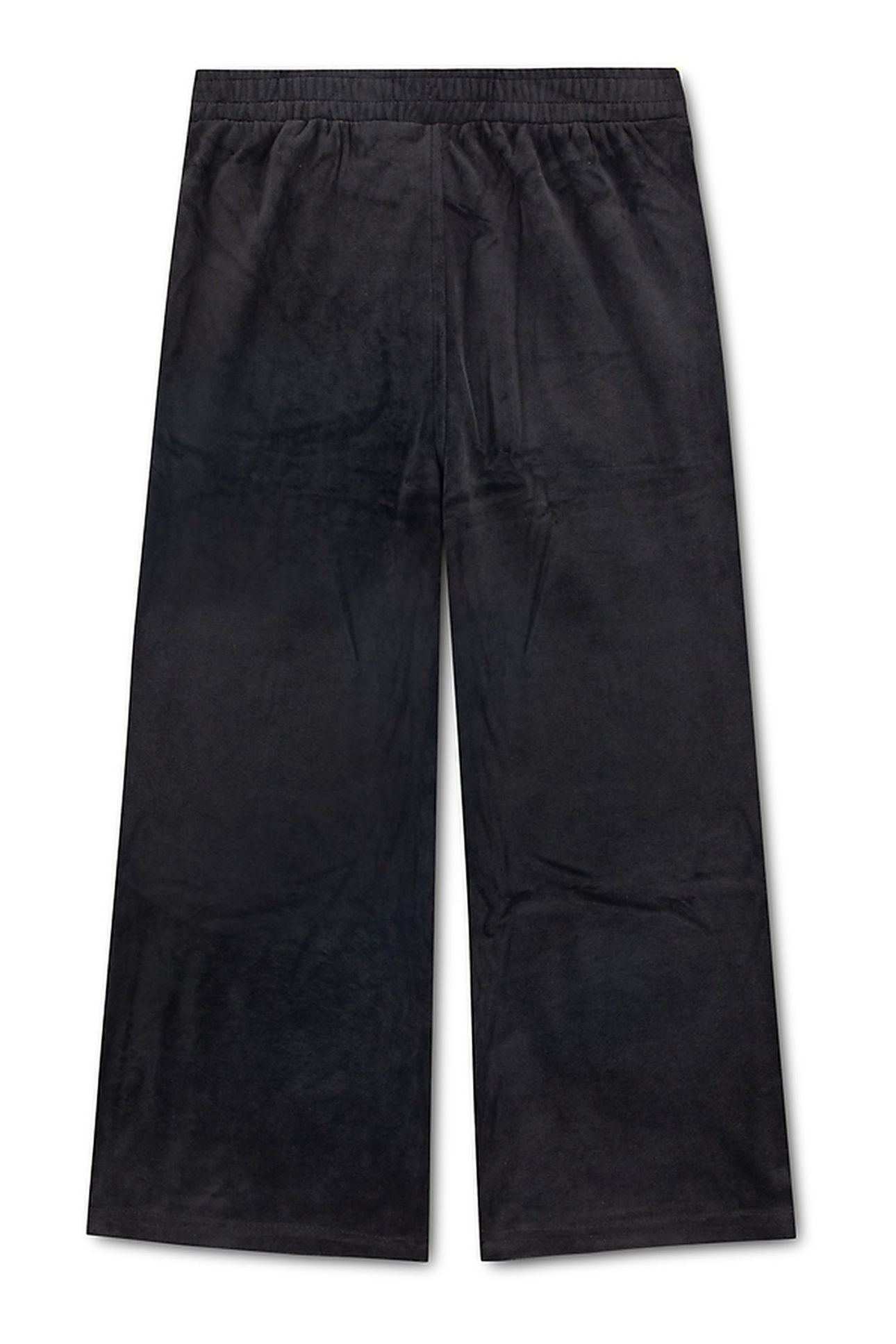 GIRLS VELOUR WIDE LEG PANT CAVIAR 1
