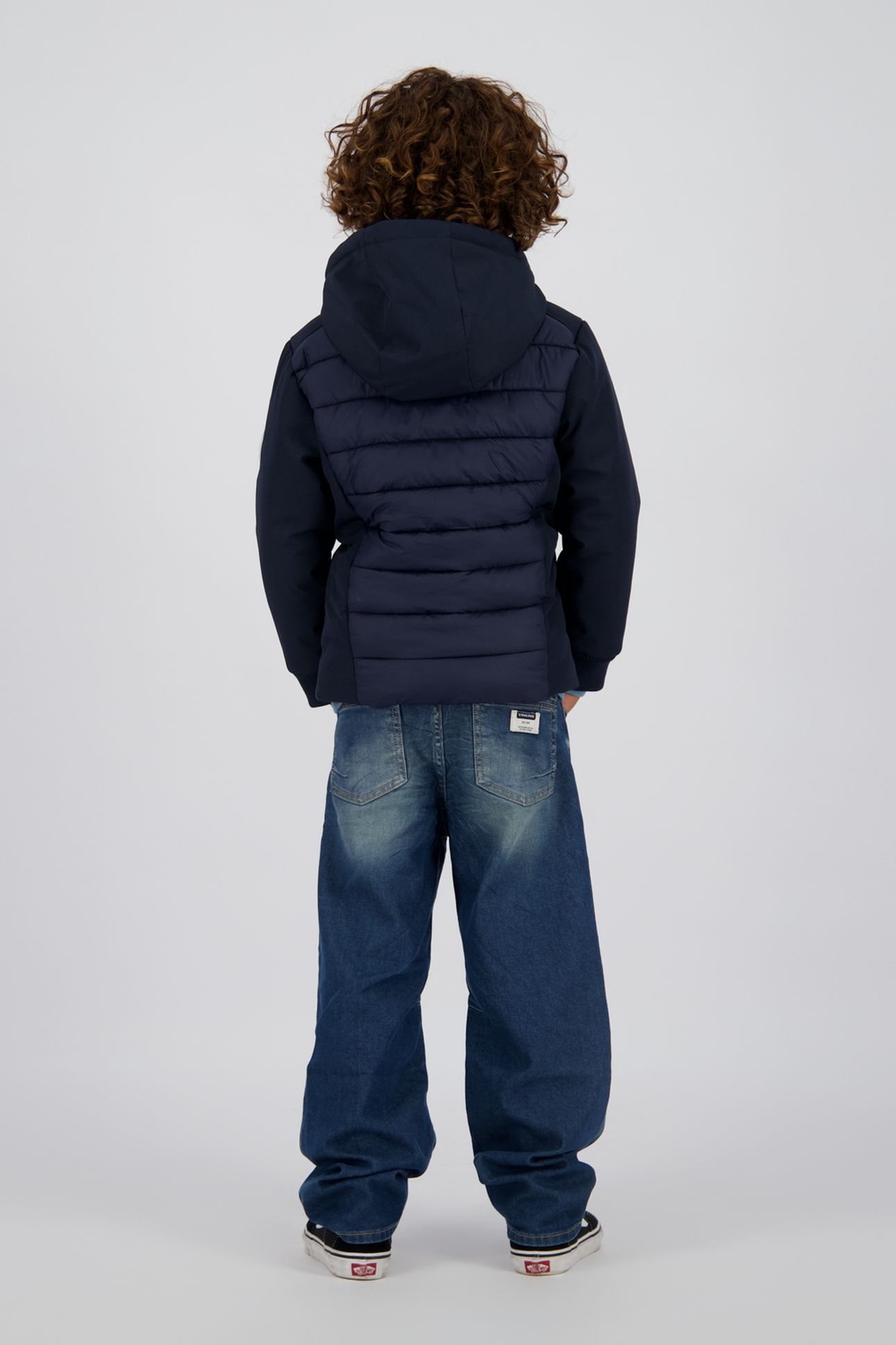 BOYS TEXTO JACKET OUTDOOR NAVY 2