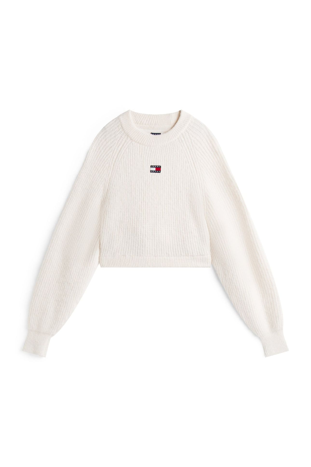 TJW CROP BADGE SWEATER ANCIENT WHITE 4